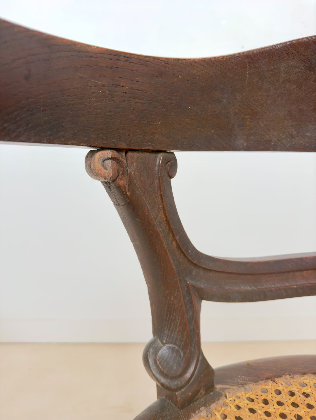 Fauteuil canné Louis Philippe