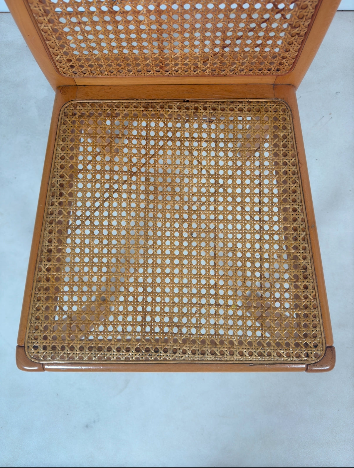 Ensemble de 6 chaises cannées italiennes