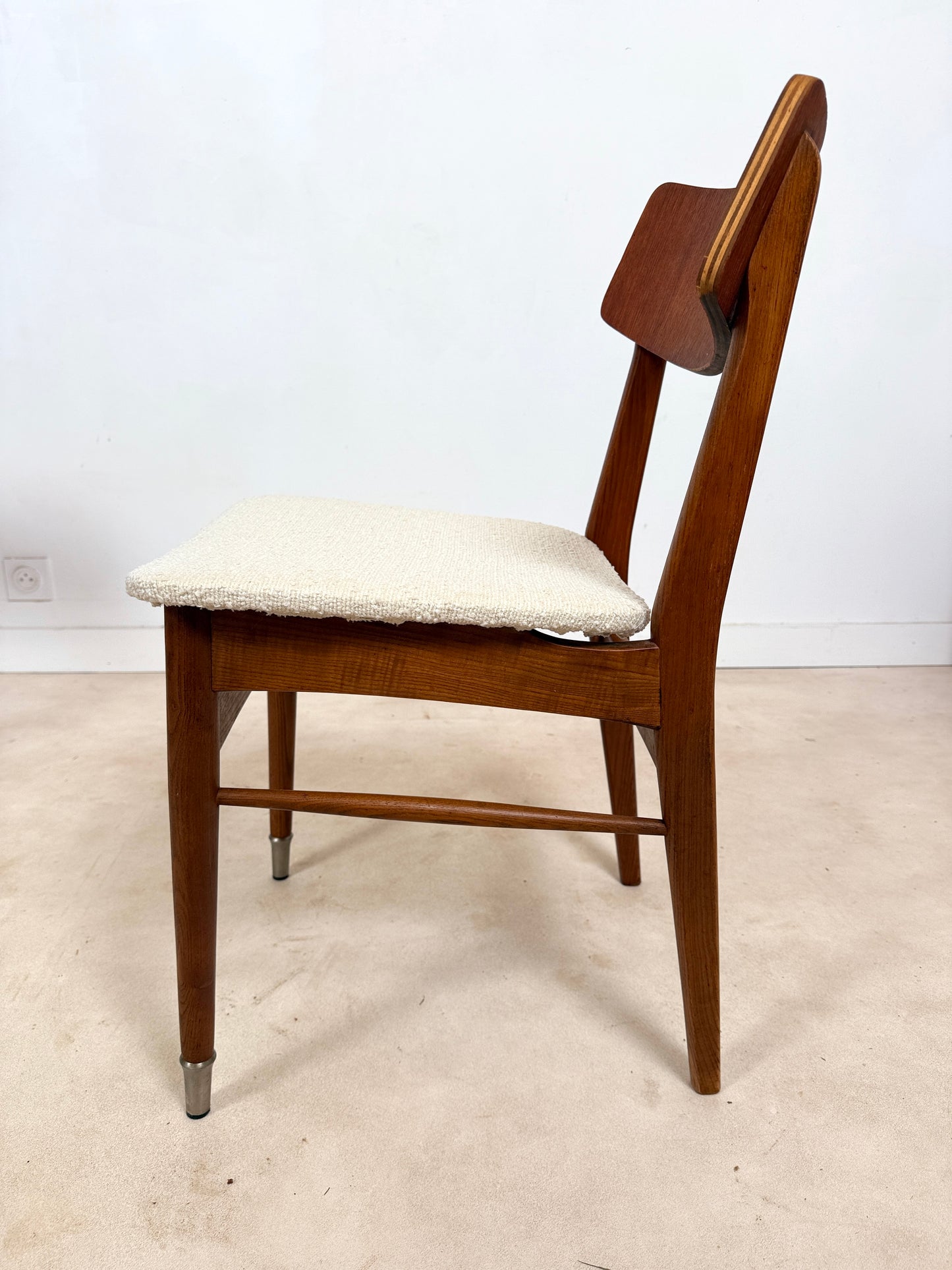 Ensemble de 4 chaises scandinaves en teck
