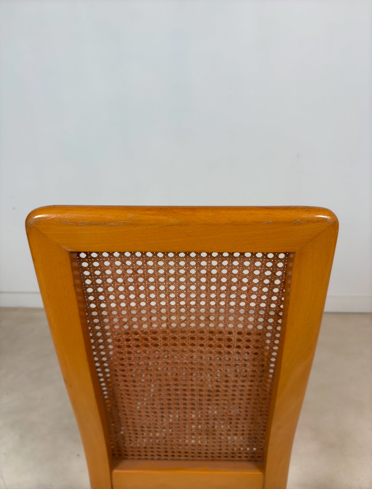Ensemble de 6 chaises cannées italiennes