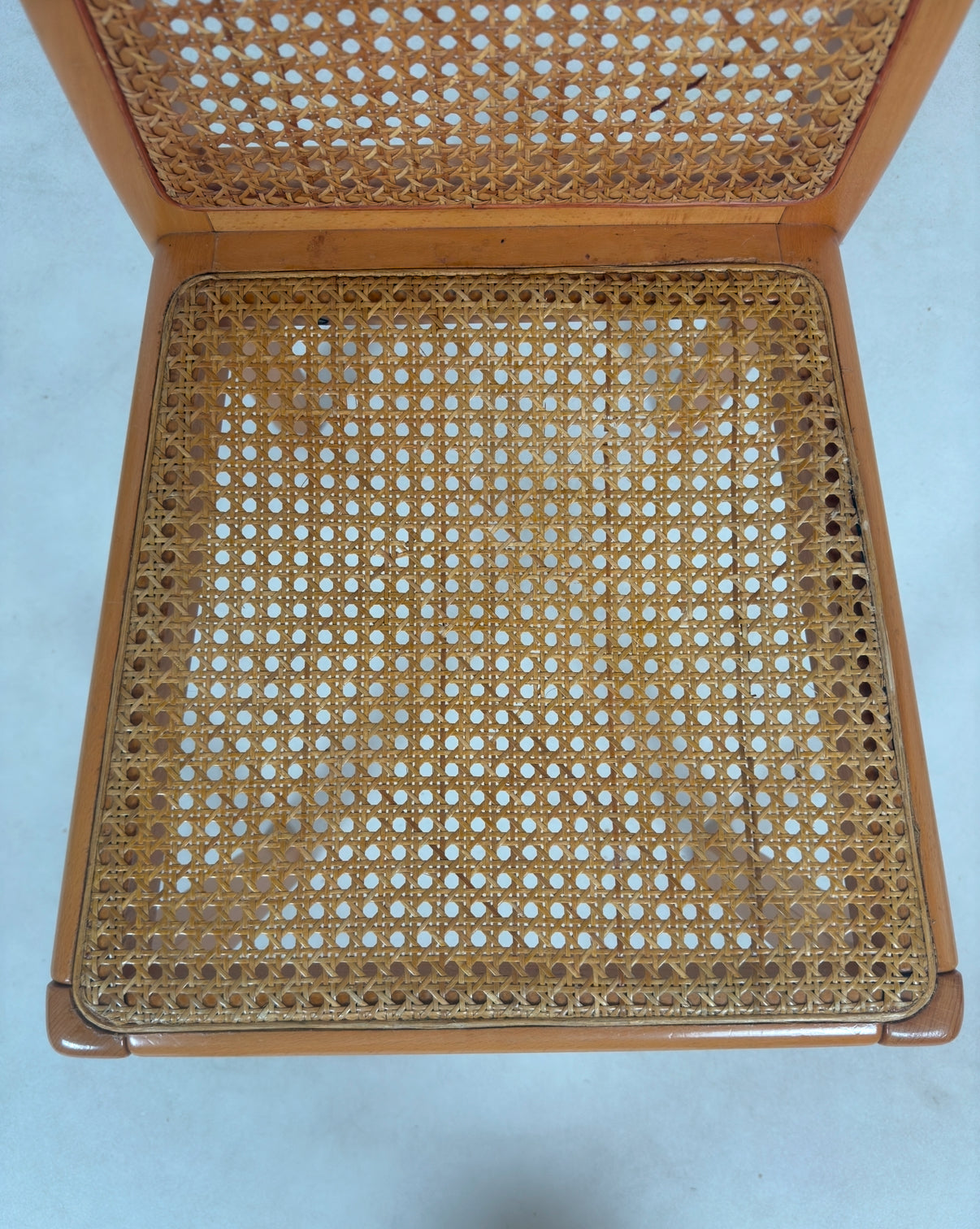 Ensemble de 6 chaises cannées italiennes