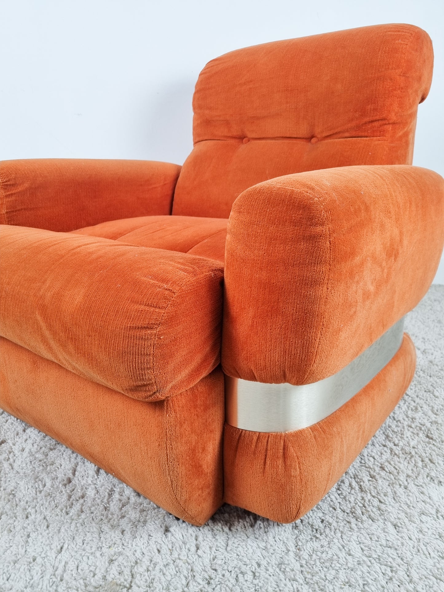 Chauffeuse "Space Age" orange