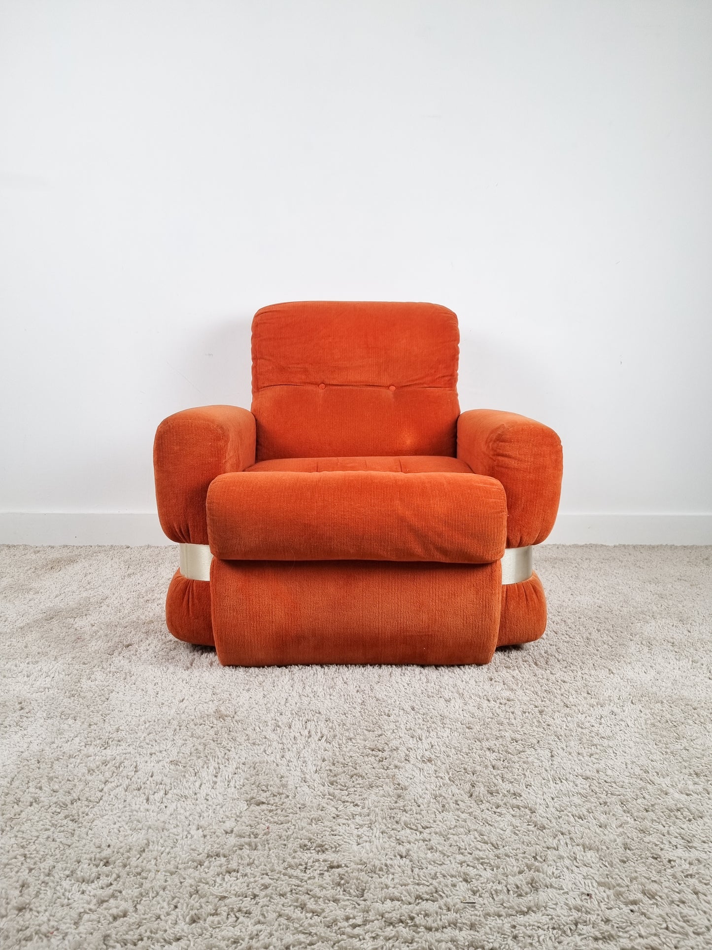 Chauffeuse "Space Age" orange