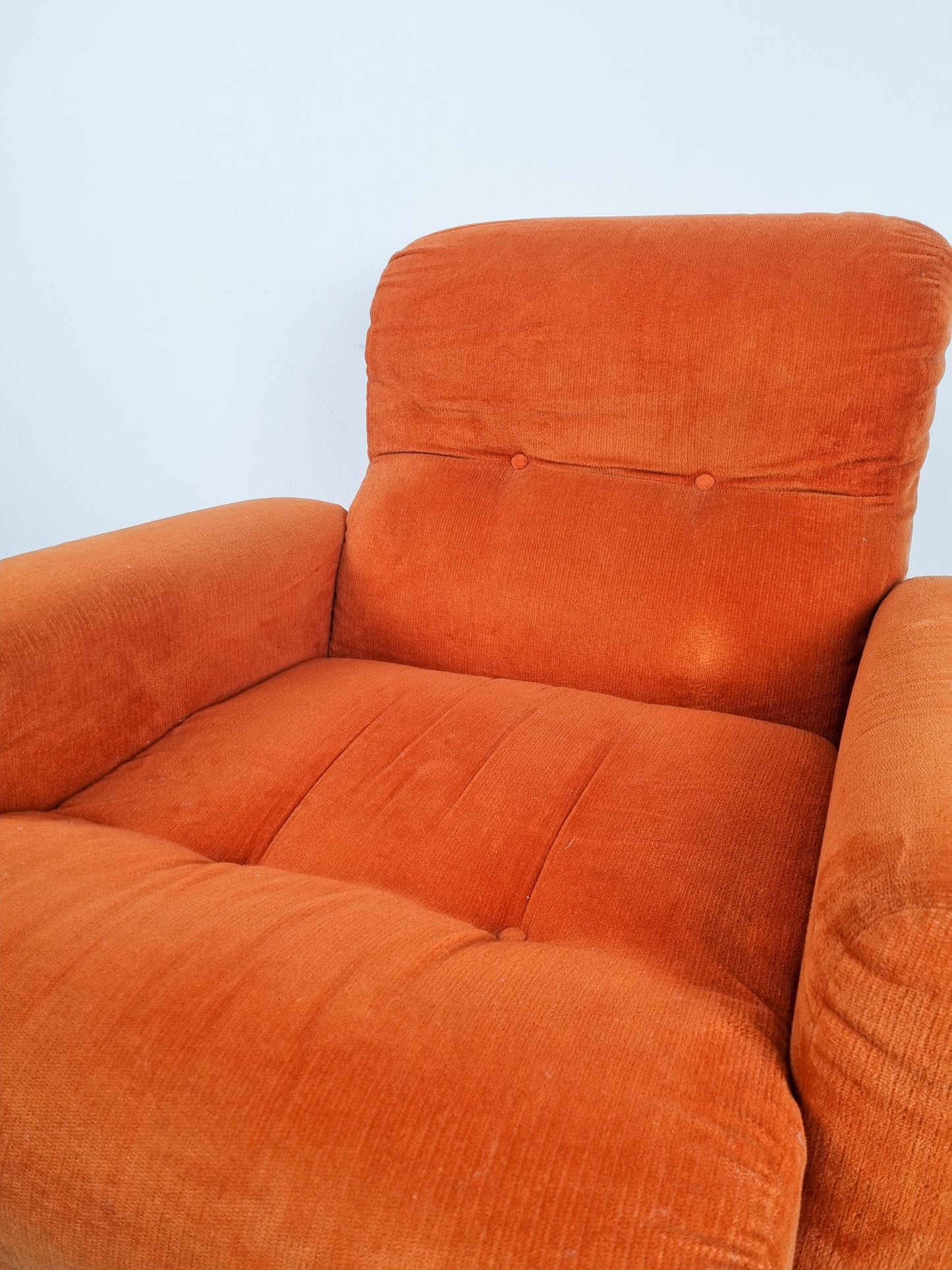 Chauffeuse "Space Age" orange