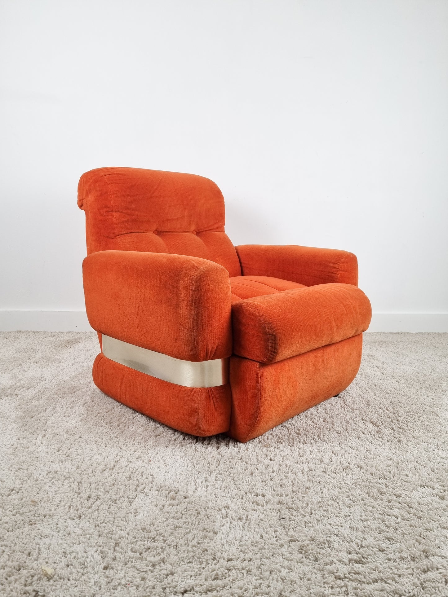 Chauffeuse "Space Age" orange