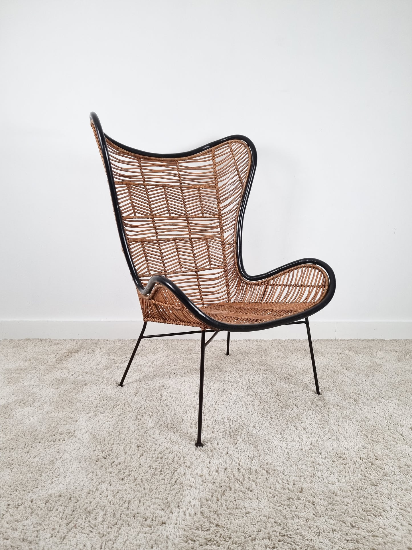 Grand Fauteuil en rotin