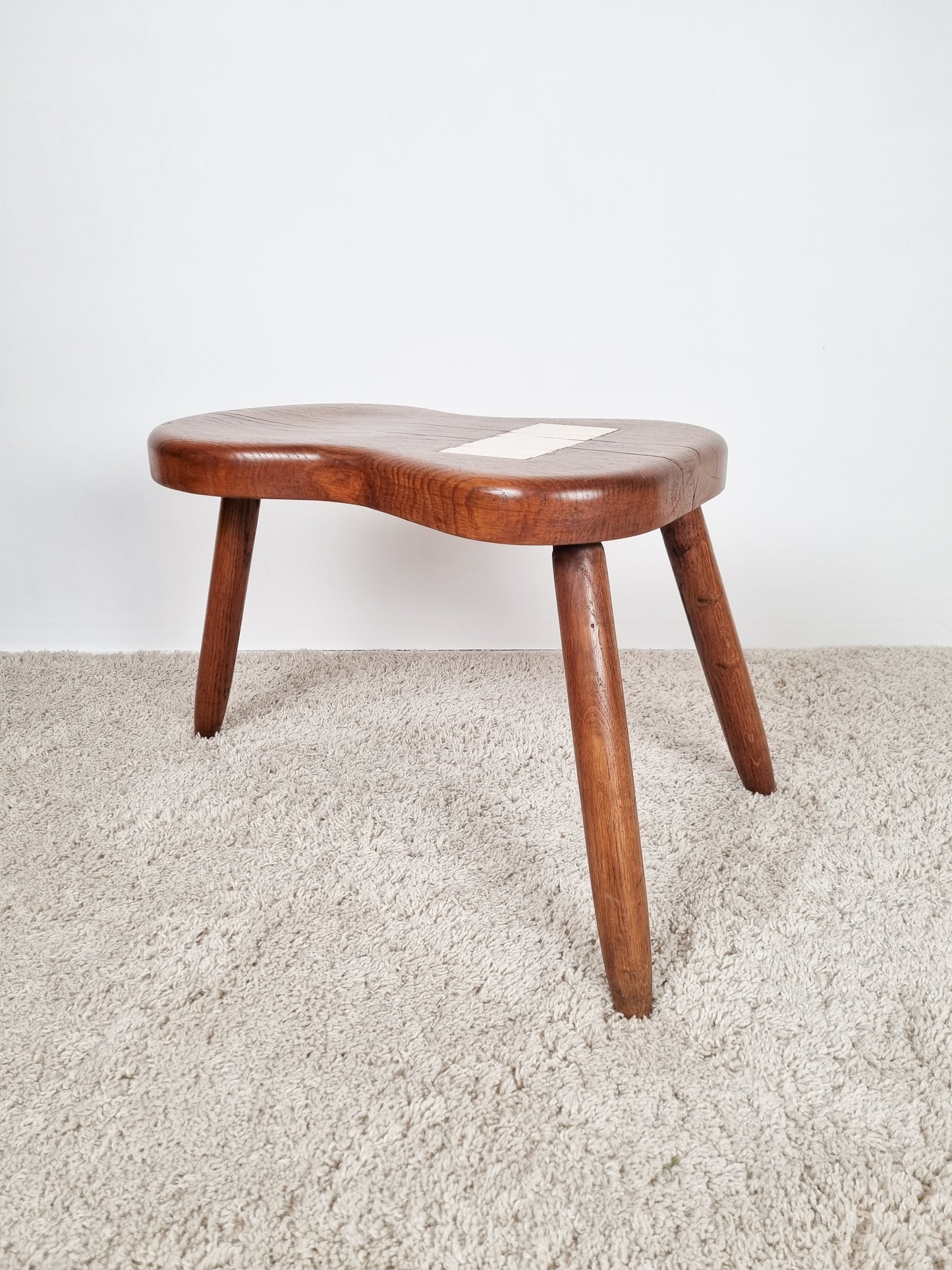 Table d'appoint tripode avec incrustations