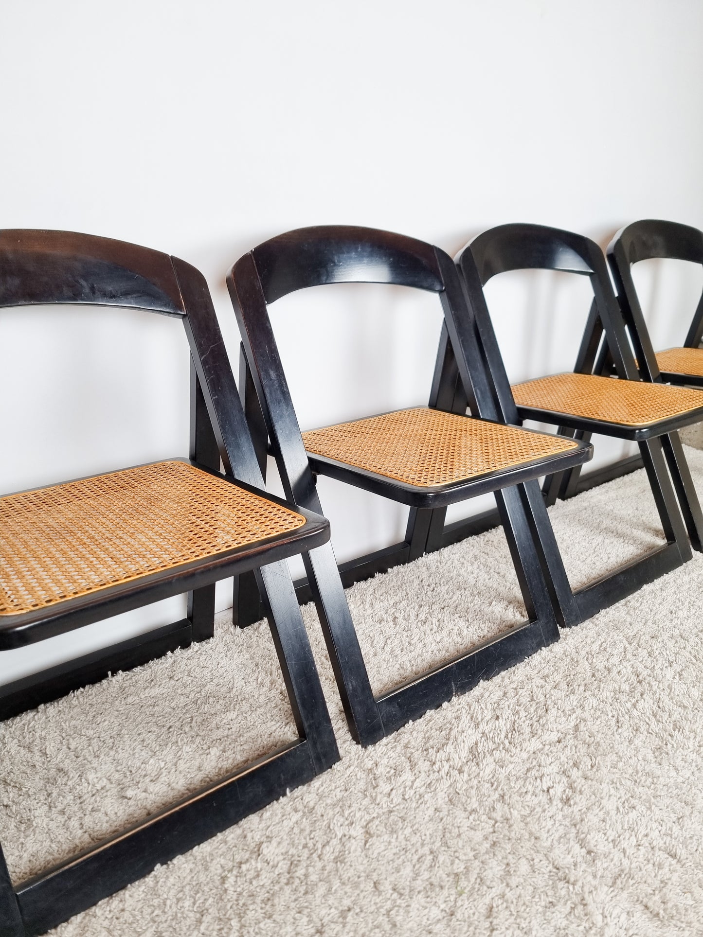 Ensemble de 7 chaises pliantes italiennes