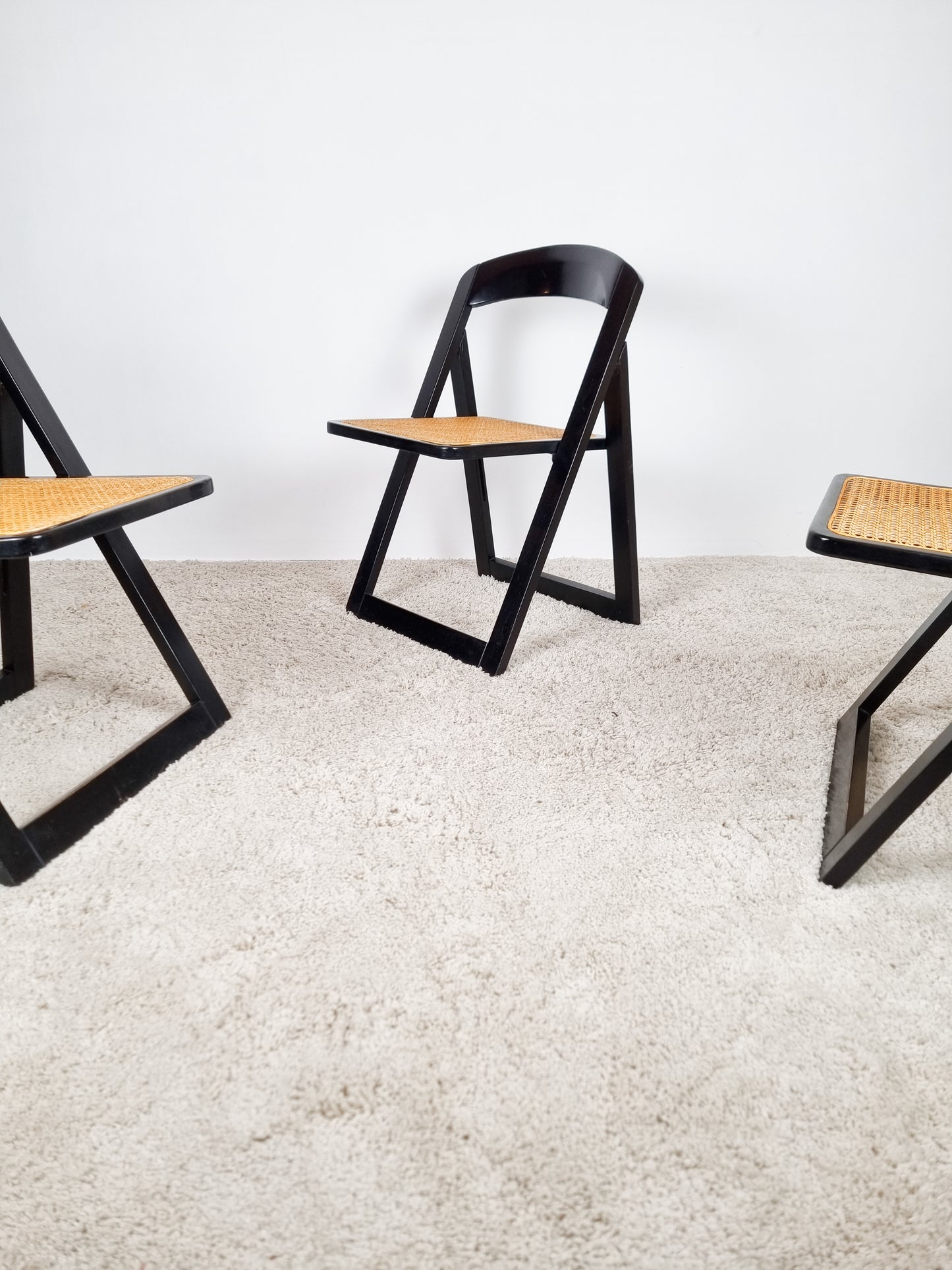 Ensemble de 7 chaises pliantes italiennes