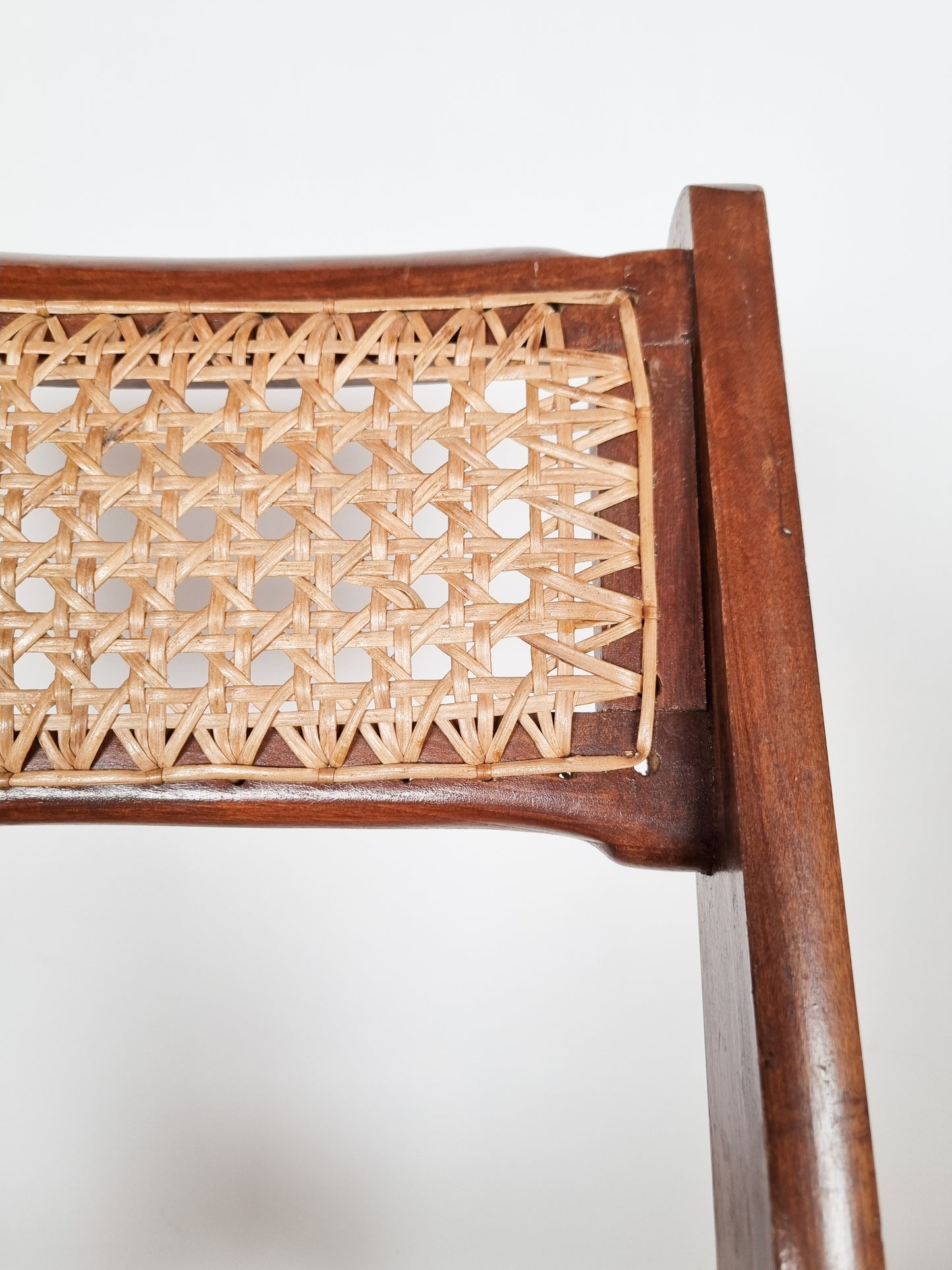 Ensemble de 2 chaises pliantes cannées