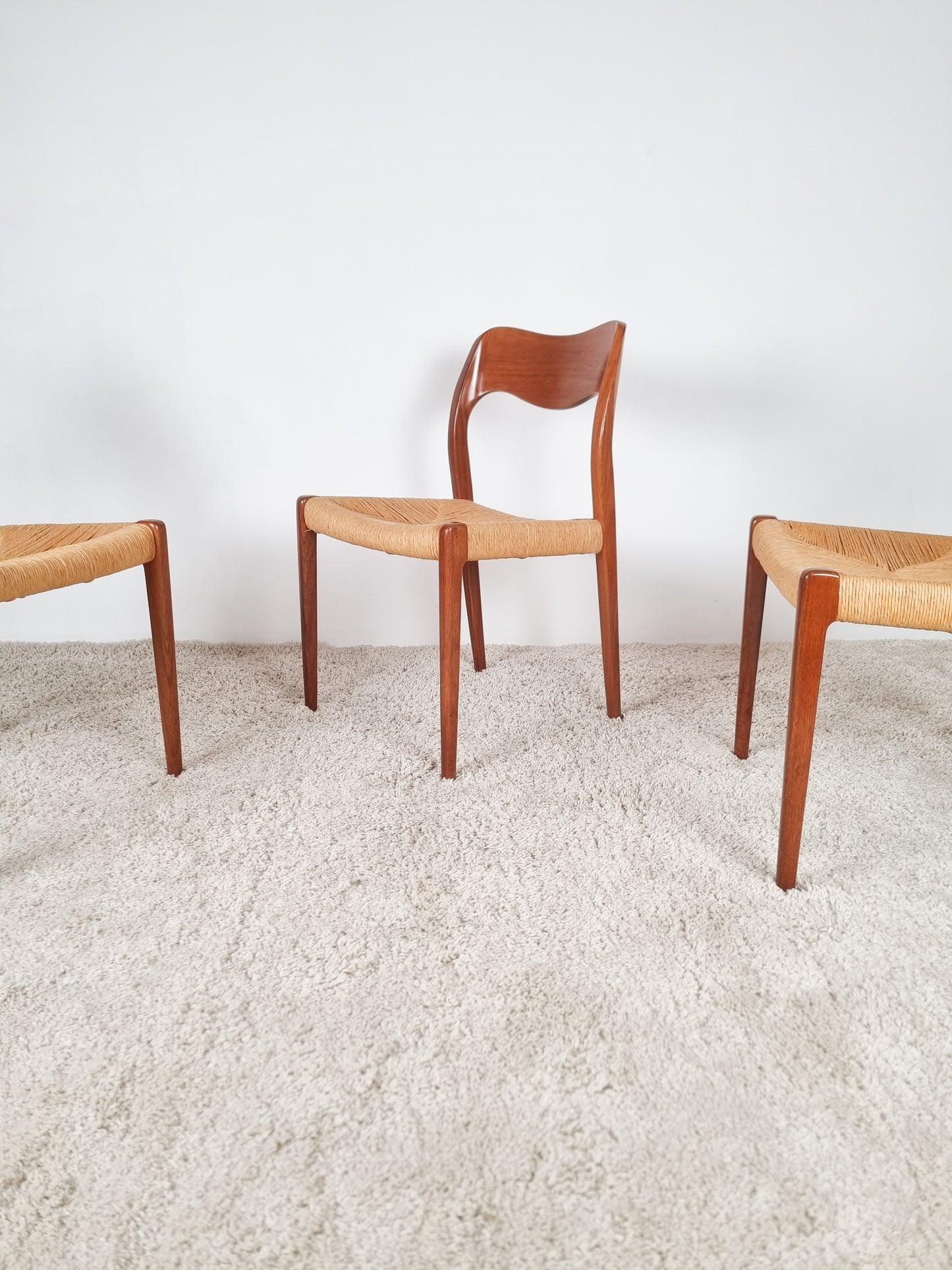 Ensemble de 4 chaises modèle 71 par Niels Otto Møller
