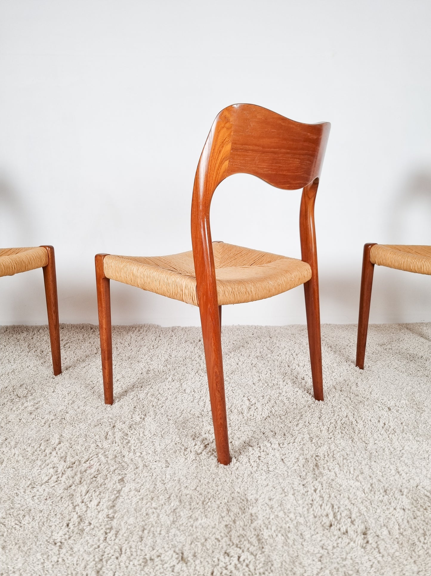 Ensemble de 4 chaises modèle 71 par Niels Otto Møller
