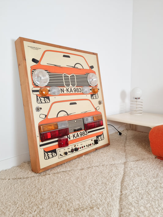 Panneau d'apprentissage d'auto école