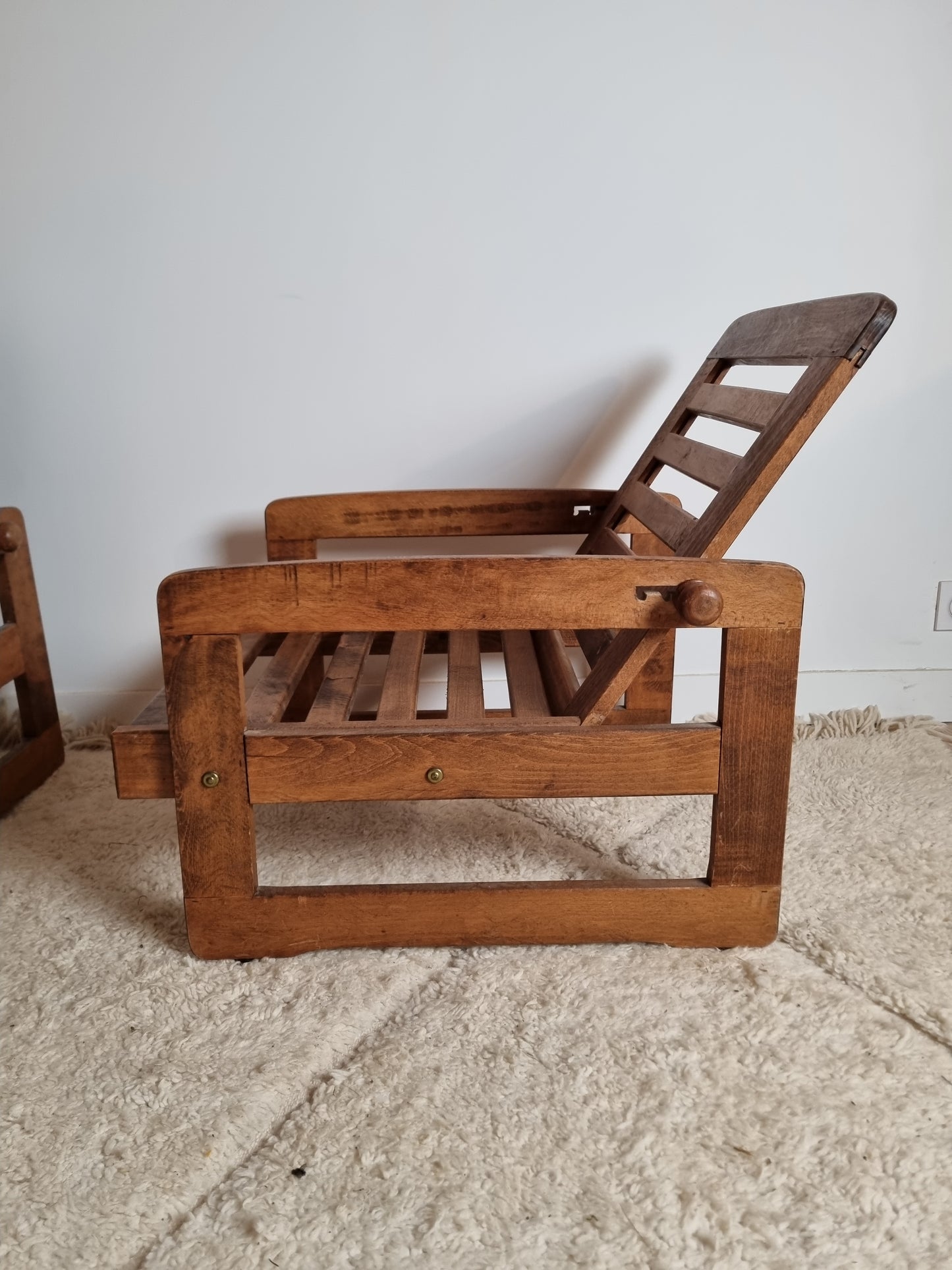 Fauteuil inclinable de la période "Reconstruction"