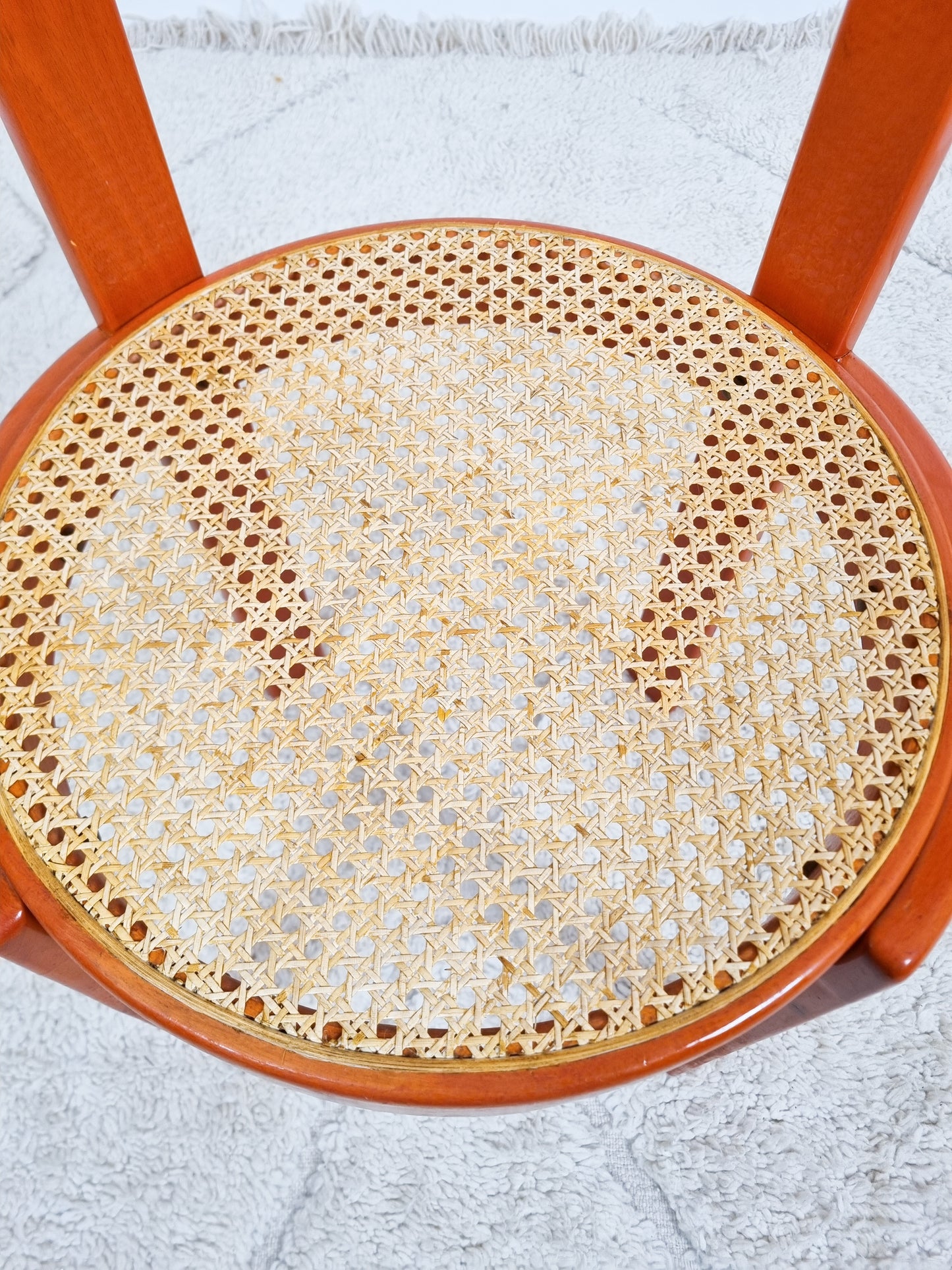 Chaise italienne cannée des années 80