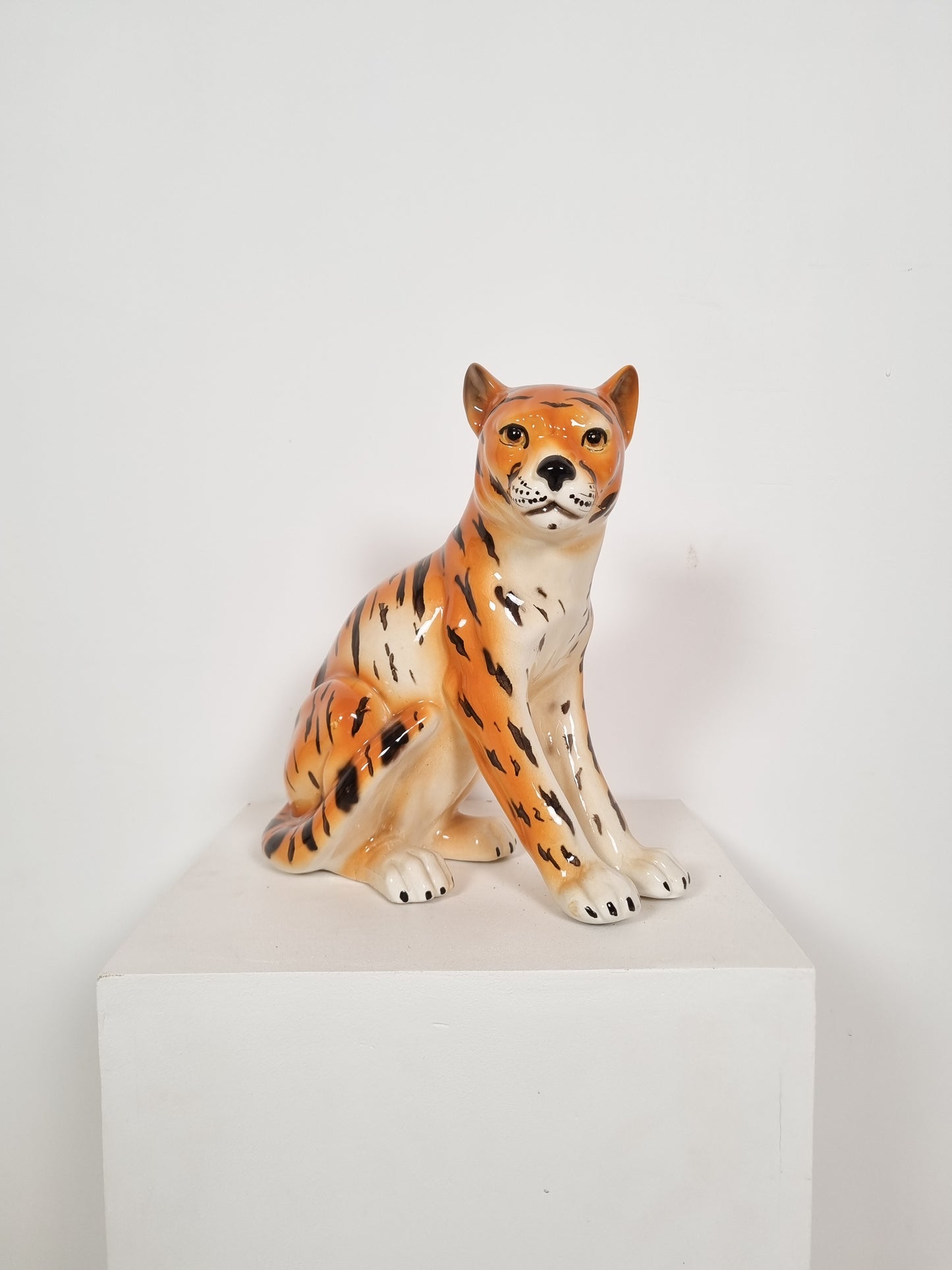 Tigre en céramique vintage