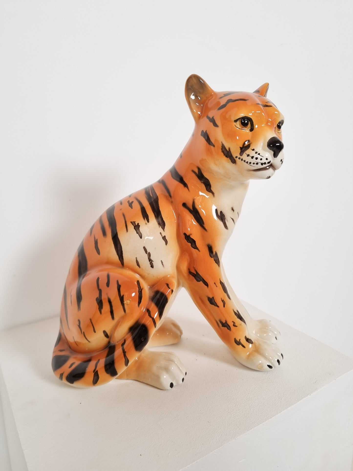 Tigre en céramique vintage