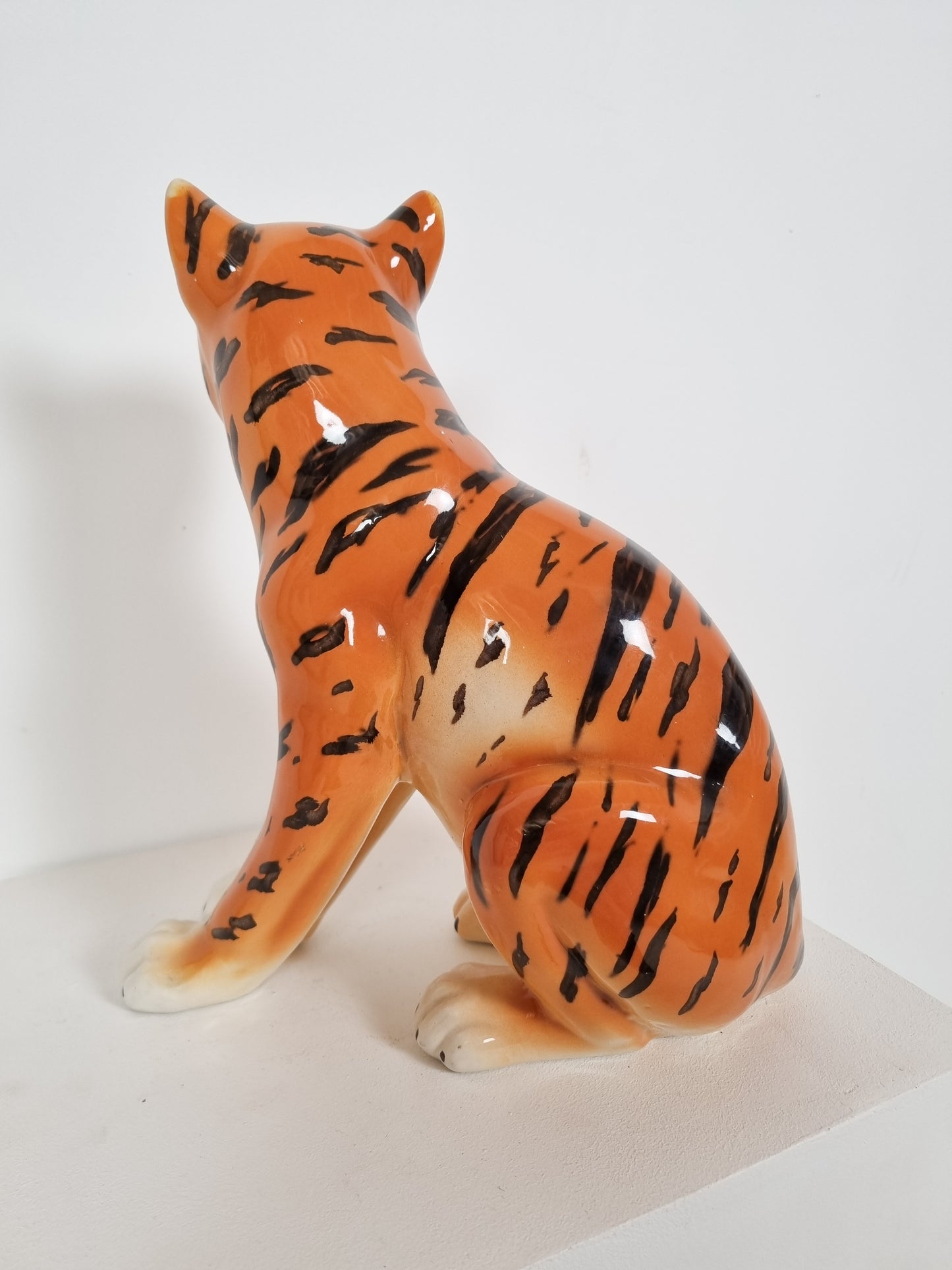 Tigre en céramique vintage