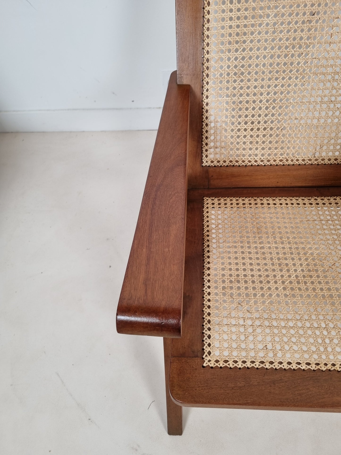 Fauteuil canné du Comptoir Français à Brazzaville. 1950