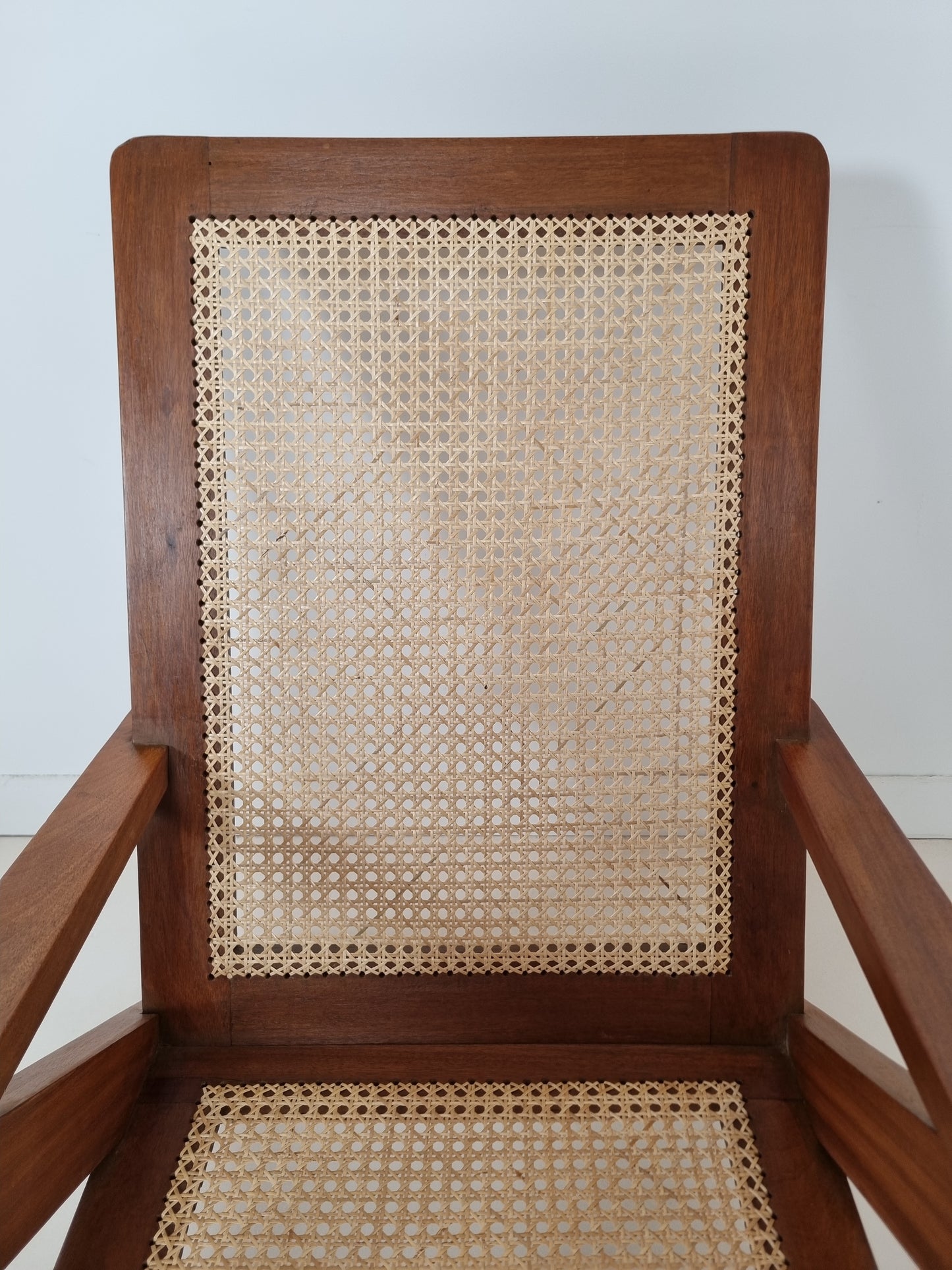 Fauteuil canné du Comptoir Français à Brazzaville. 1950