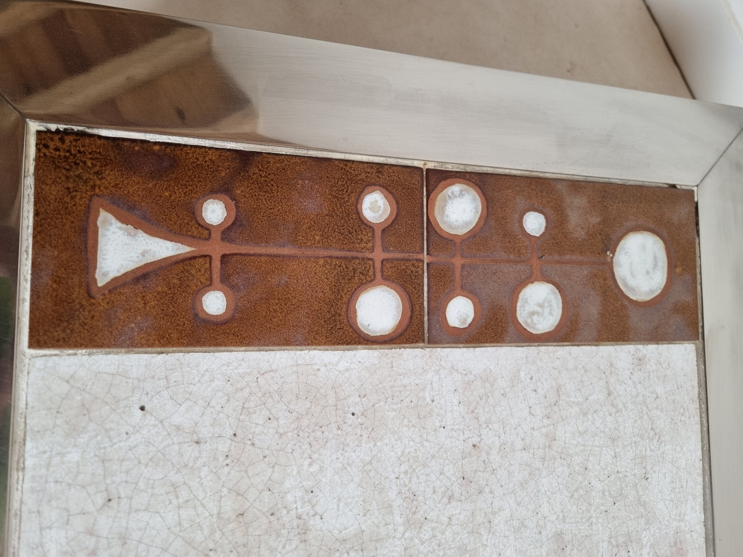 Table basse en inox et céramique Gregorieff pour Roche & Bobois