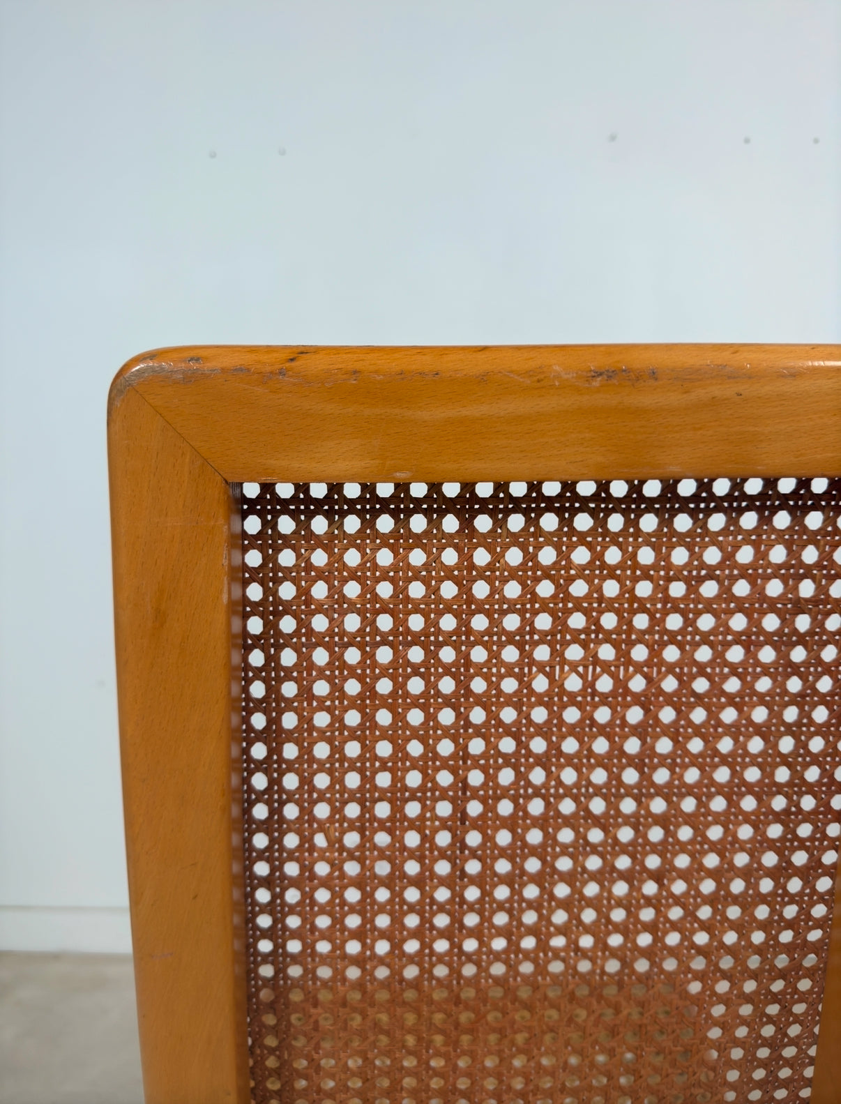Ensemble de 6 chaises cannées italiennes