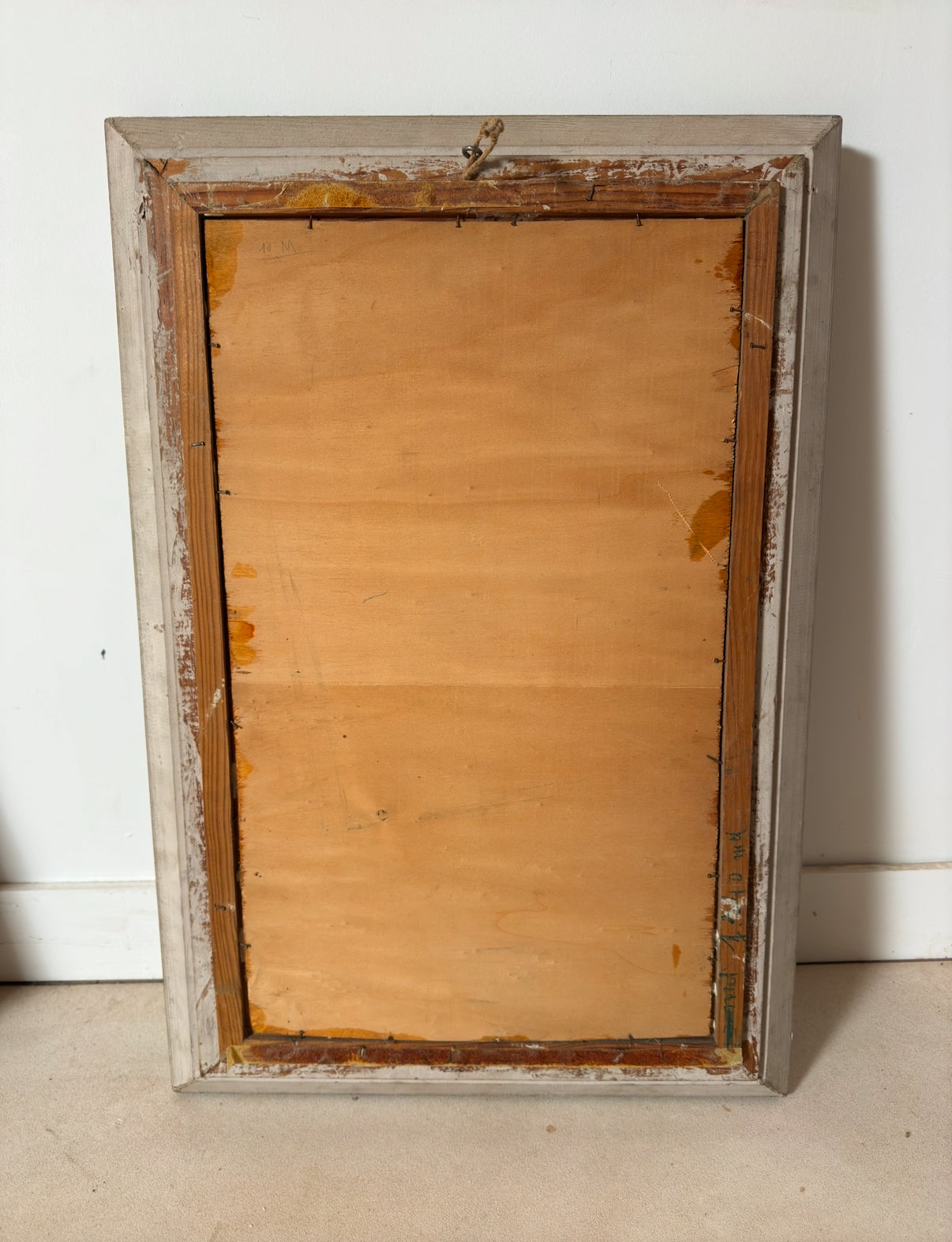 Tableau en bois gravé teinté