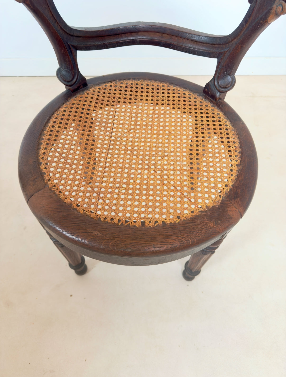 Fauteuil canné Louis Philippe