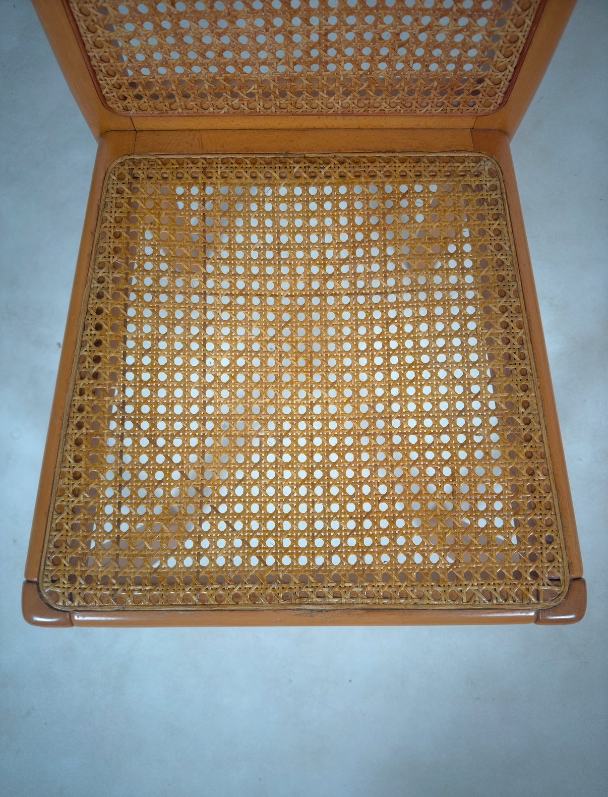 Ensemble de 6 chaises cannées italiennes
