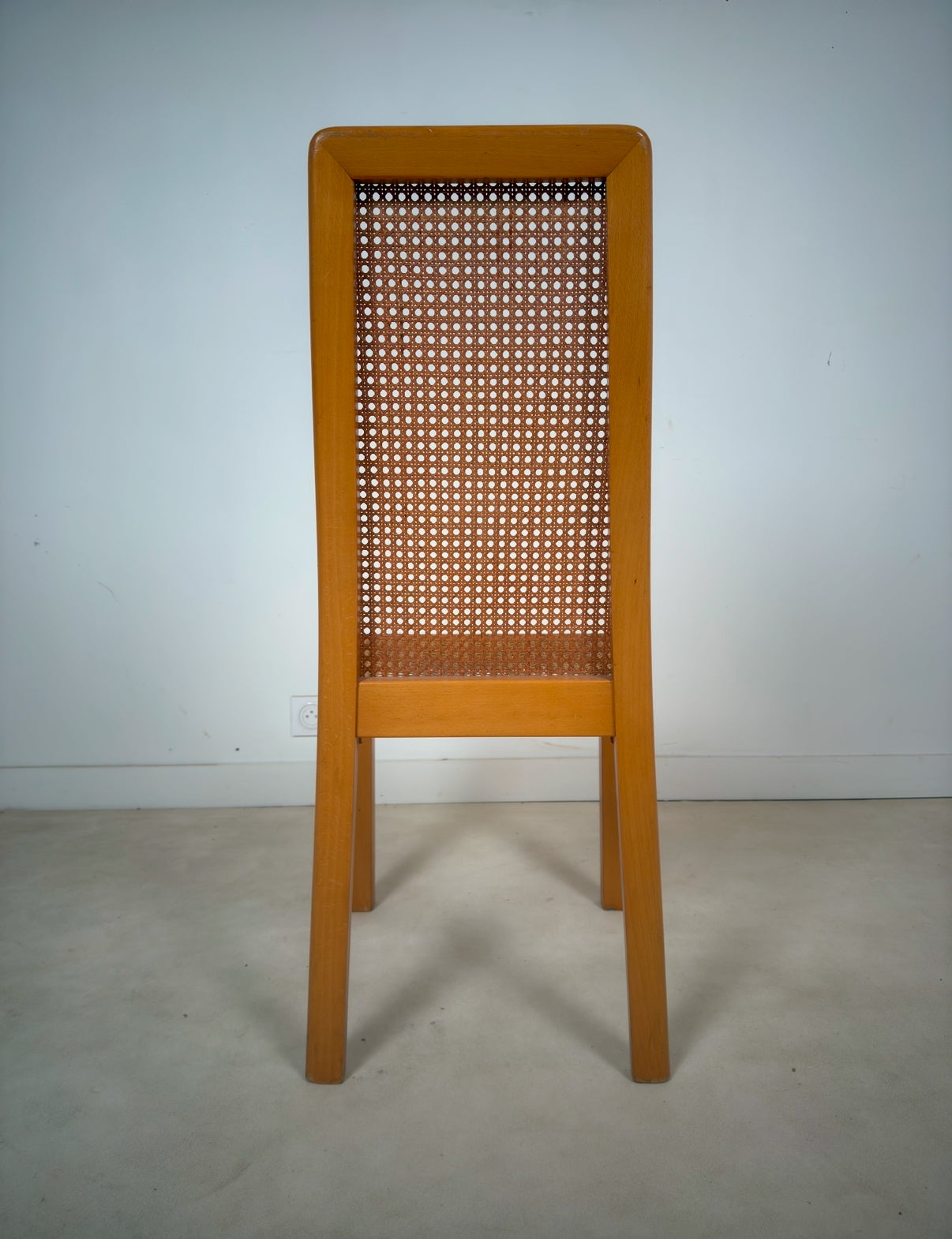Ensemble de 6 chaises cannées italiennes