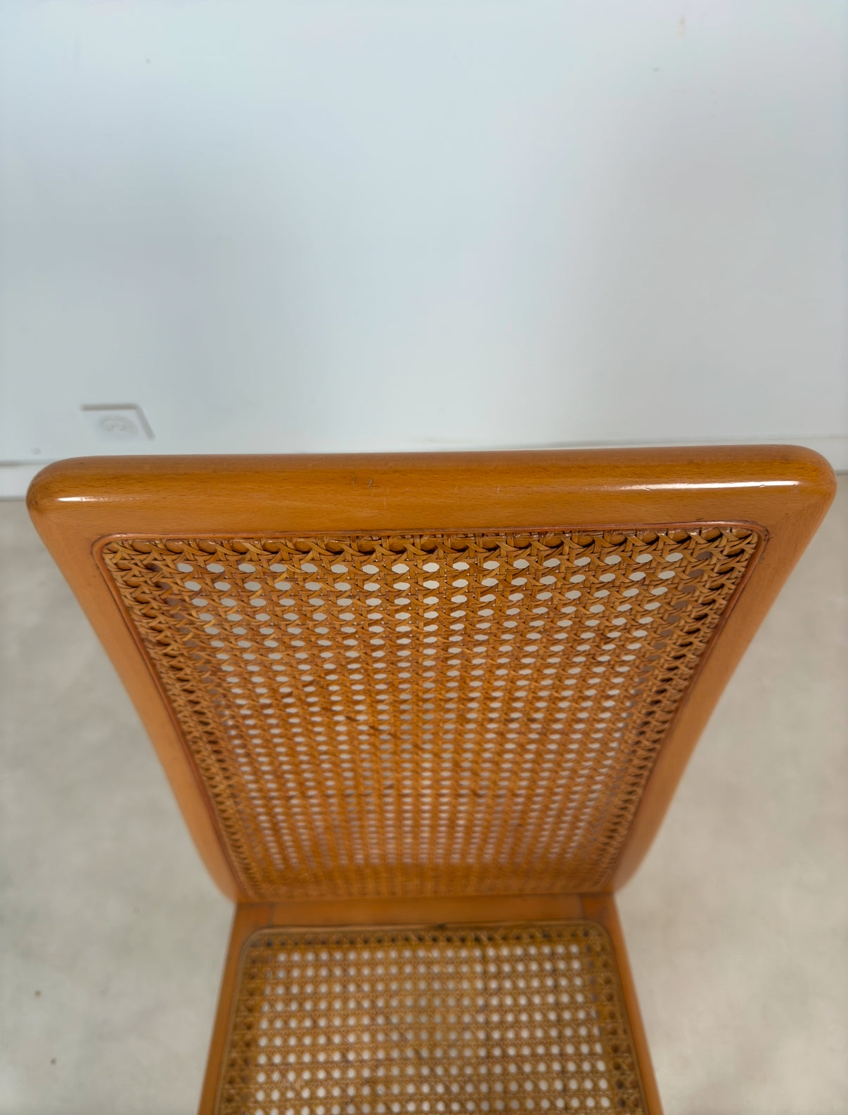 Ensemble de 6 chaises cannées italiennes