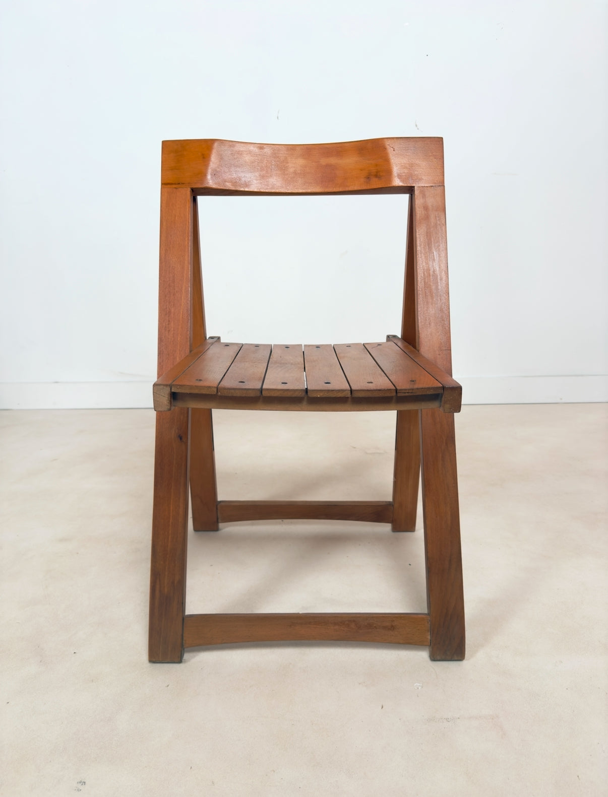 Chaise pliante vintage attribuée à Aldo Jacober