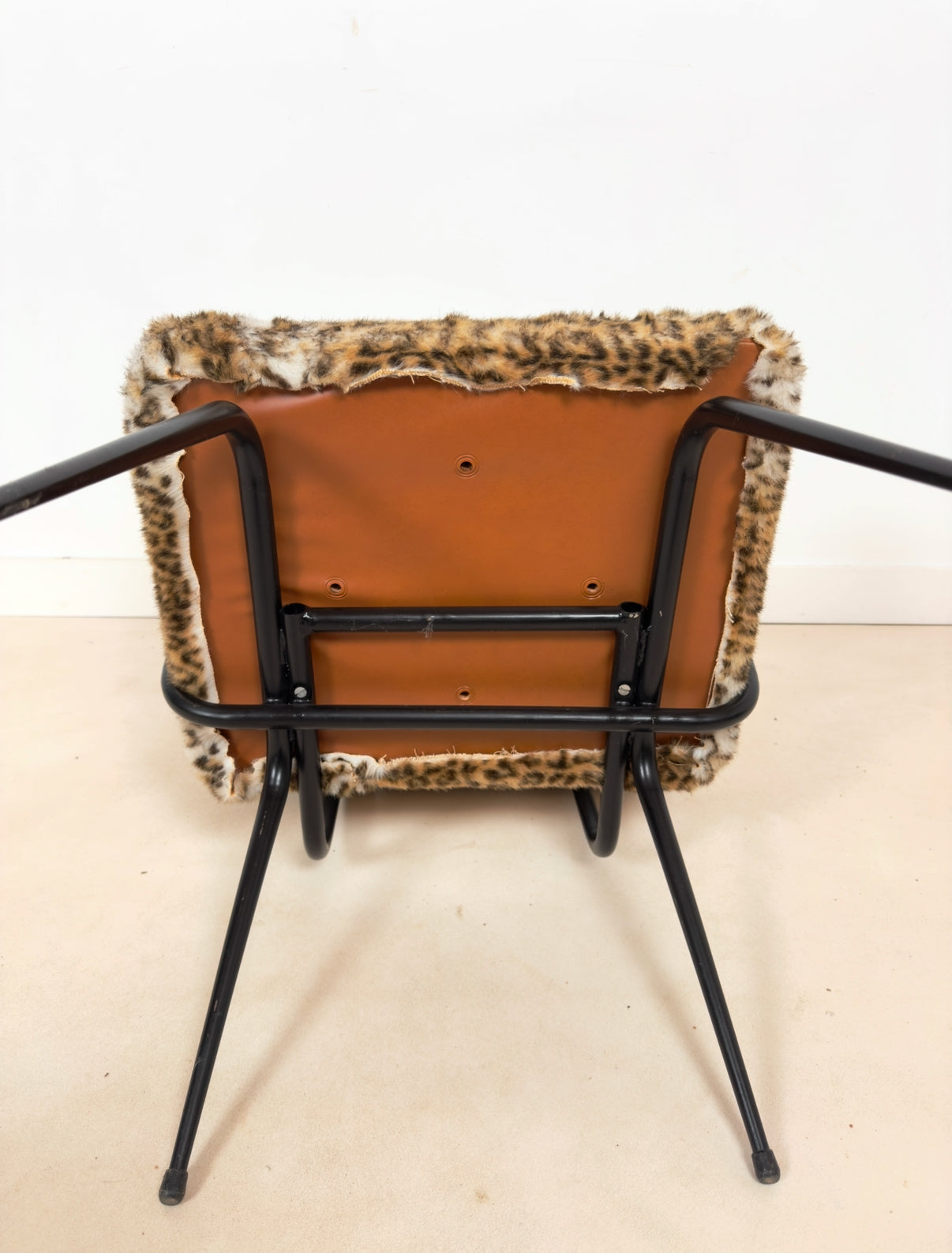 Fauteuil moderniste vintage léopard