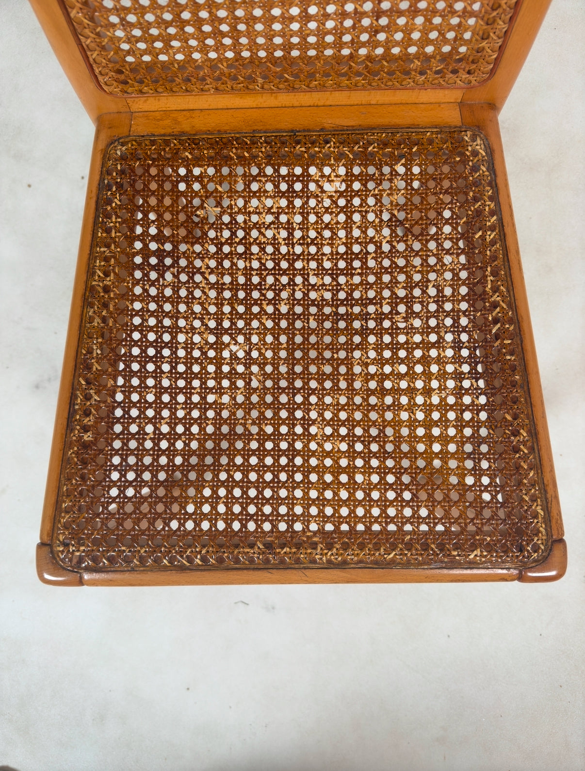 Ensemble de 6 chaises cannées italiennes