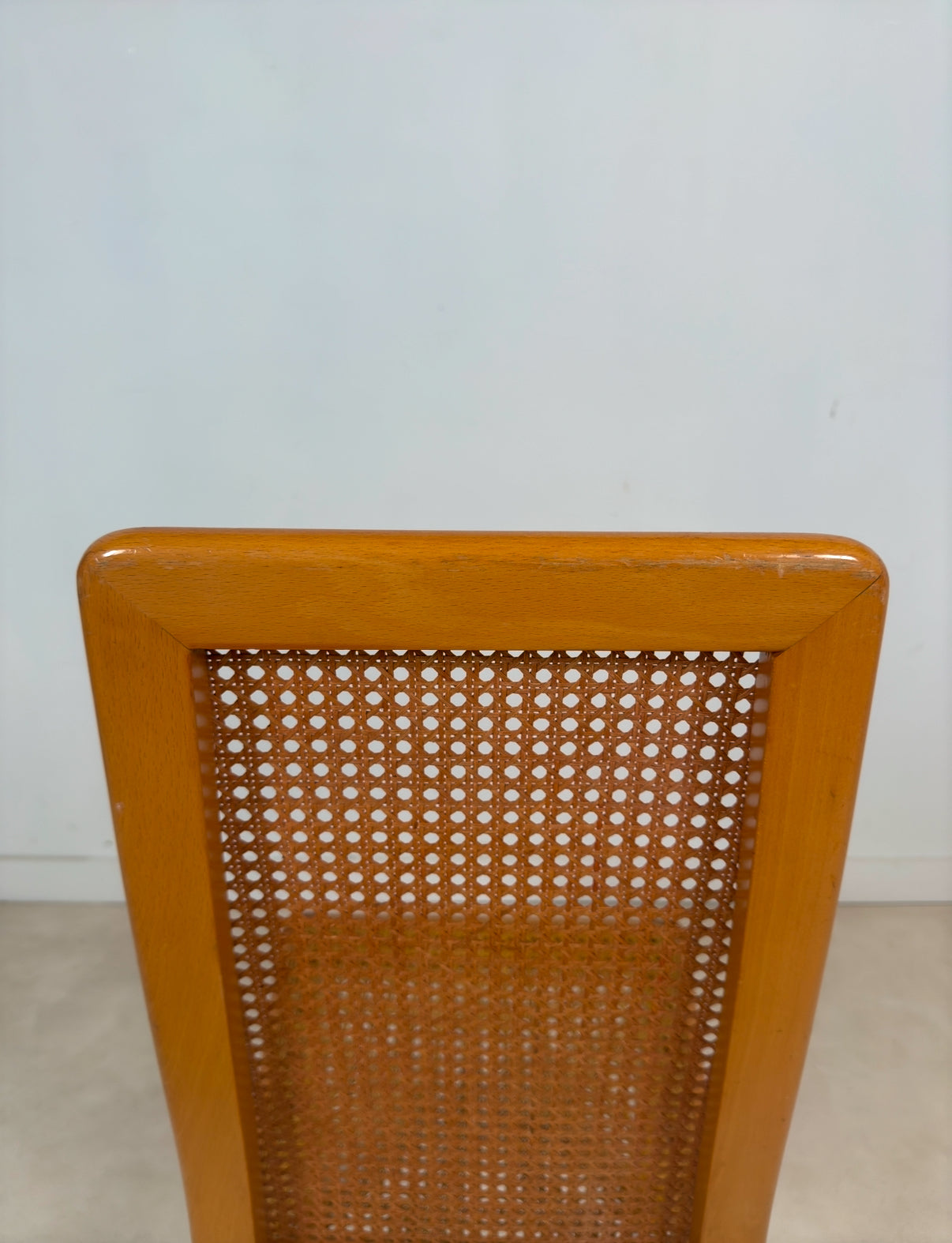 Ensemble de 6 chaises cannées italiennes