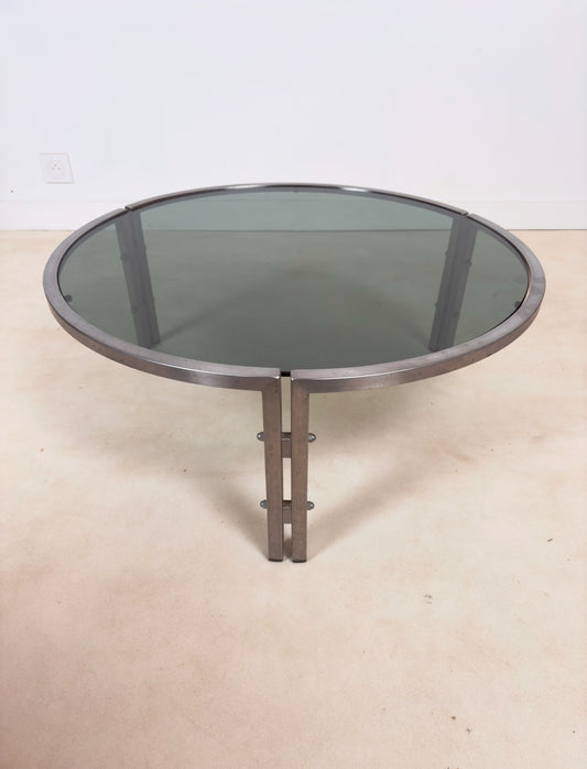 Table basse chromée