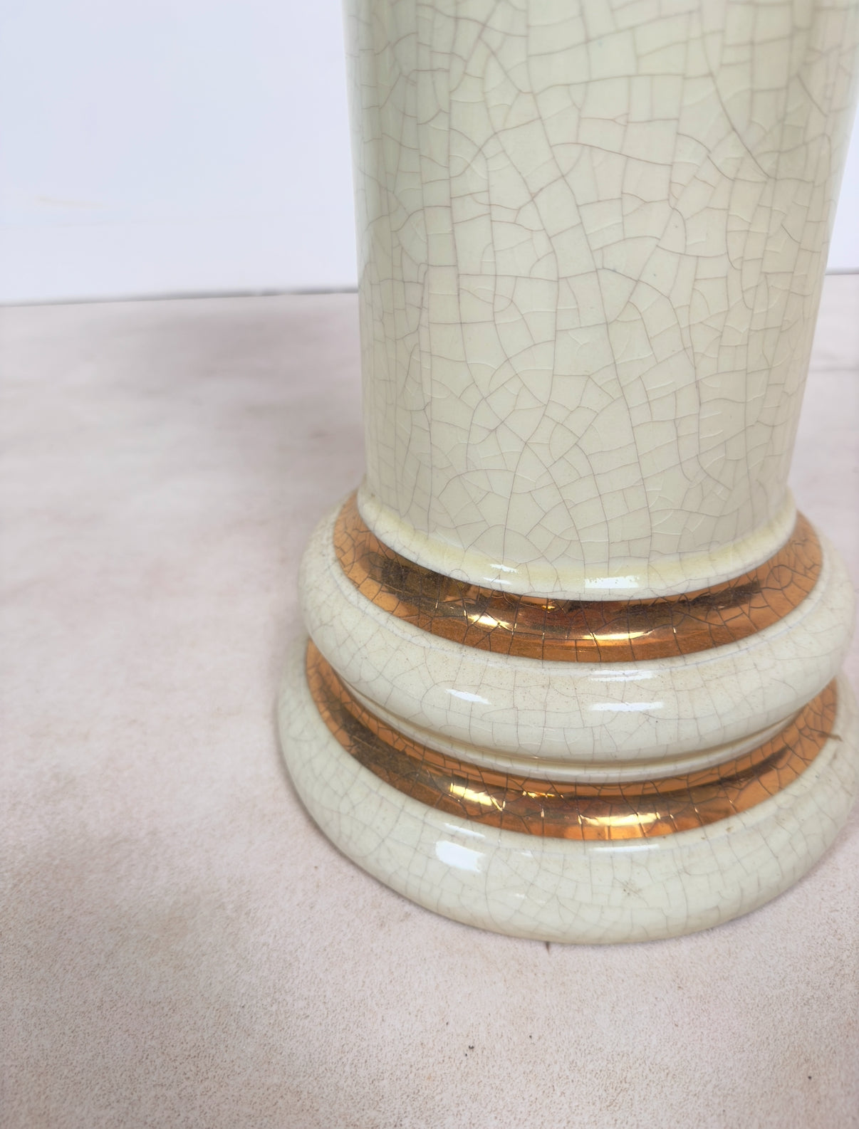 Sellette colonne vintage en céramique