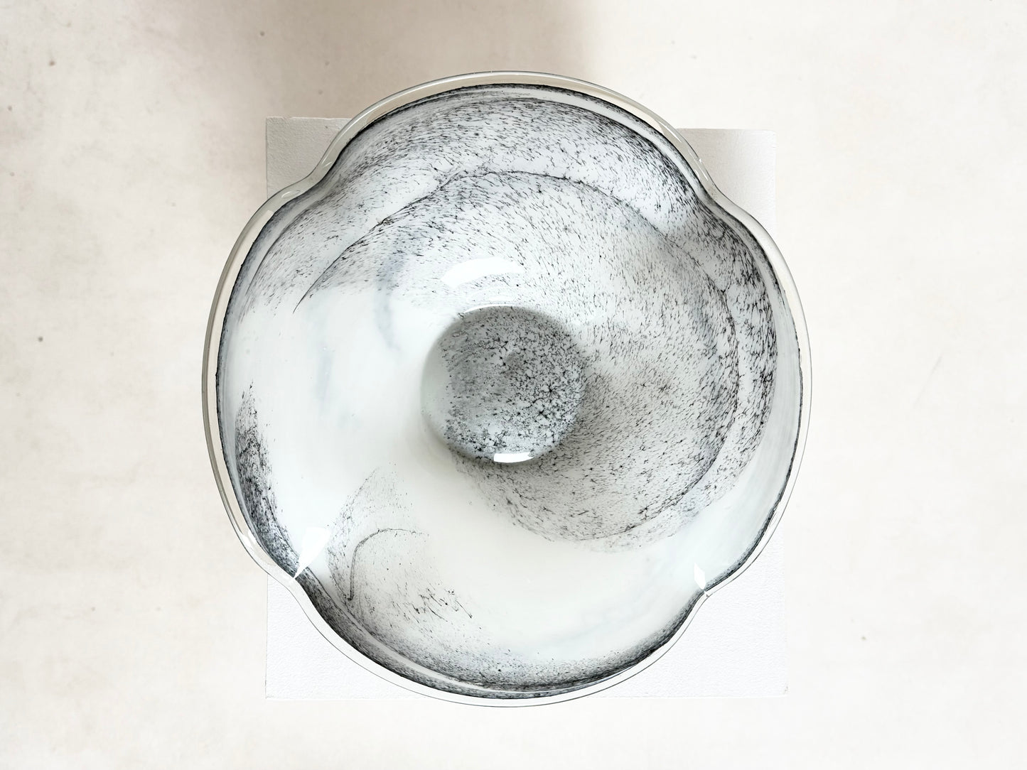 Grande coupe assiette en verre de Murano