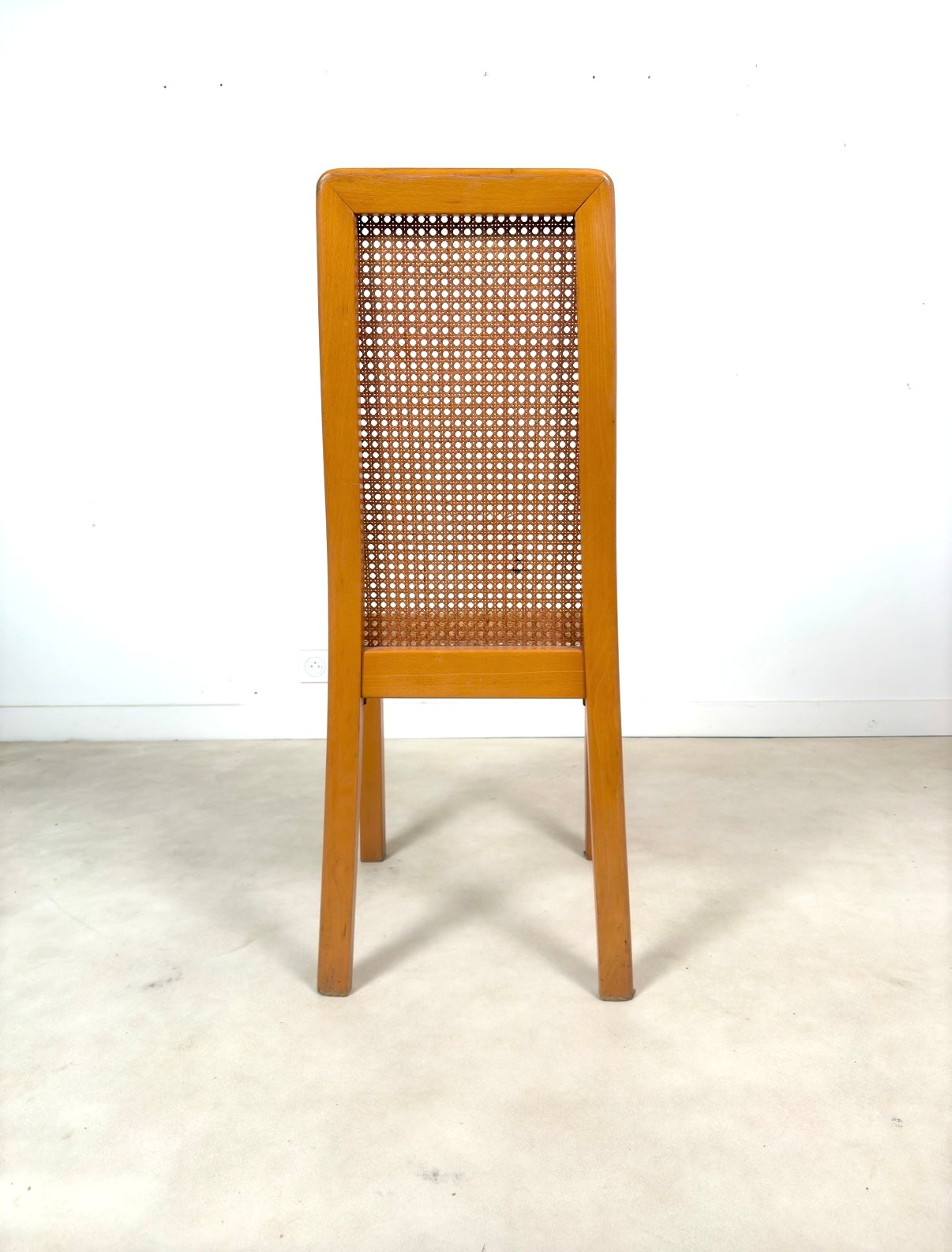Ensemble de 6 chaises cannées italiennes
