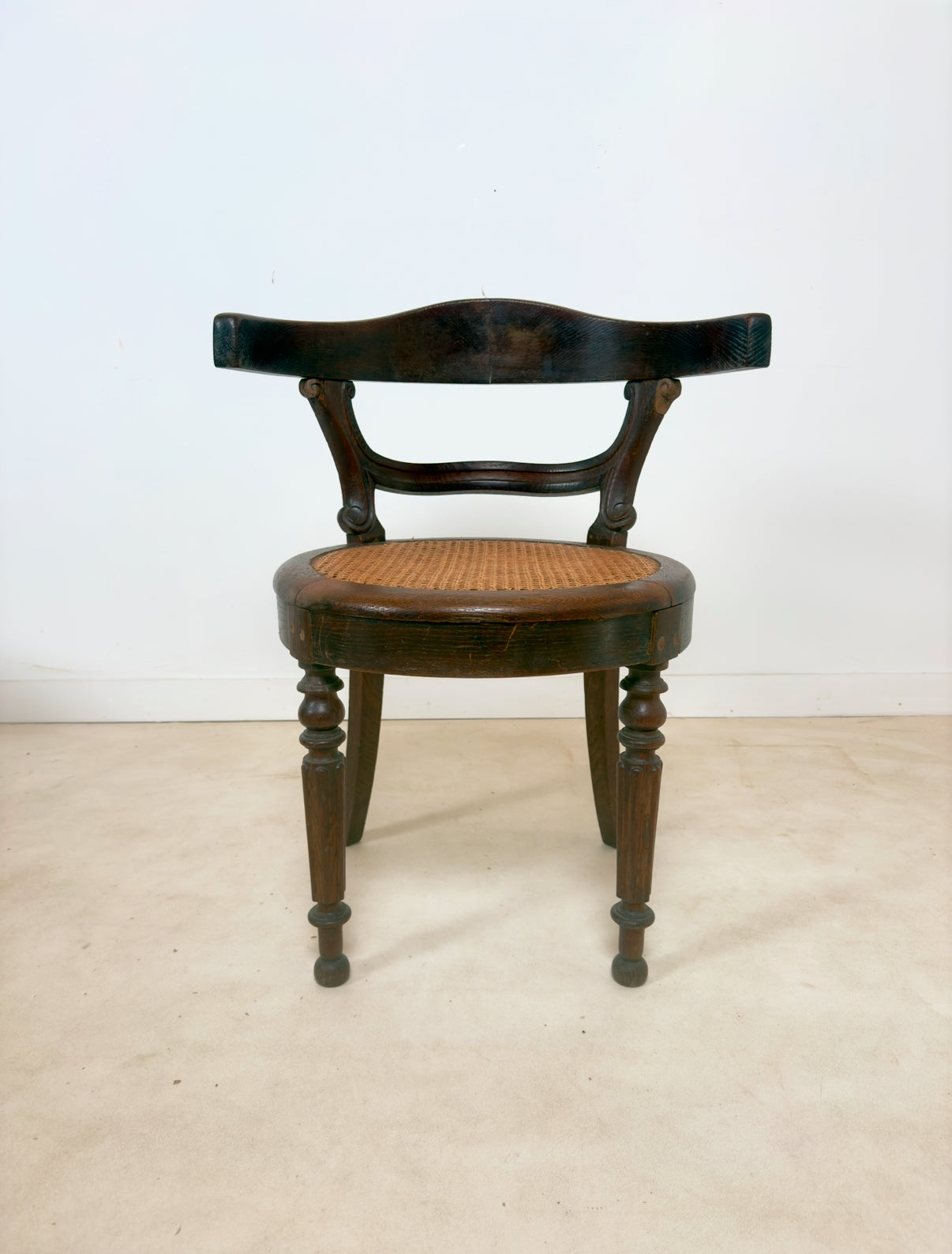 Fauteuil canné Louis Philippe