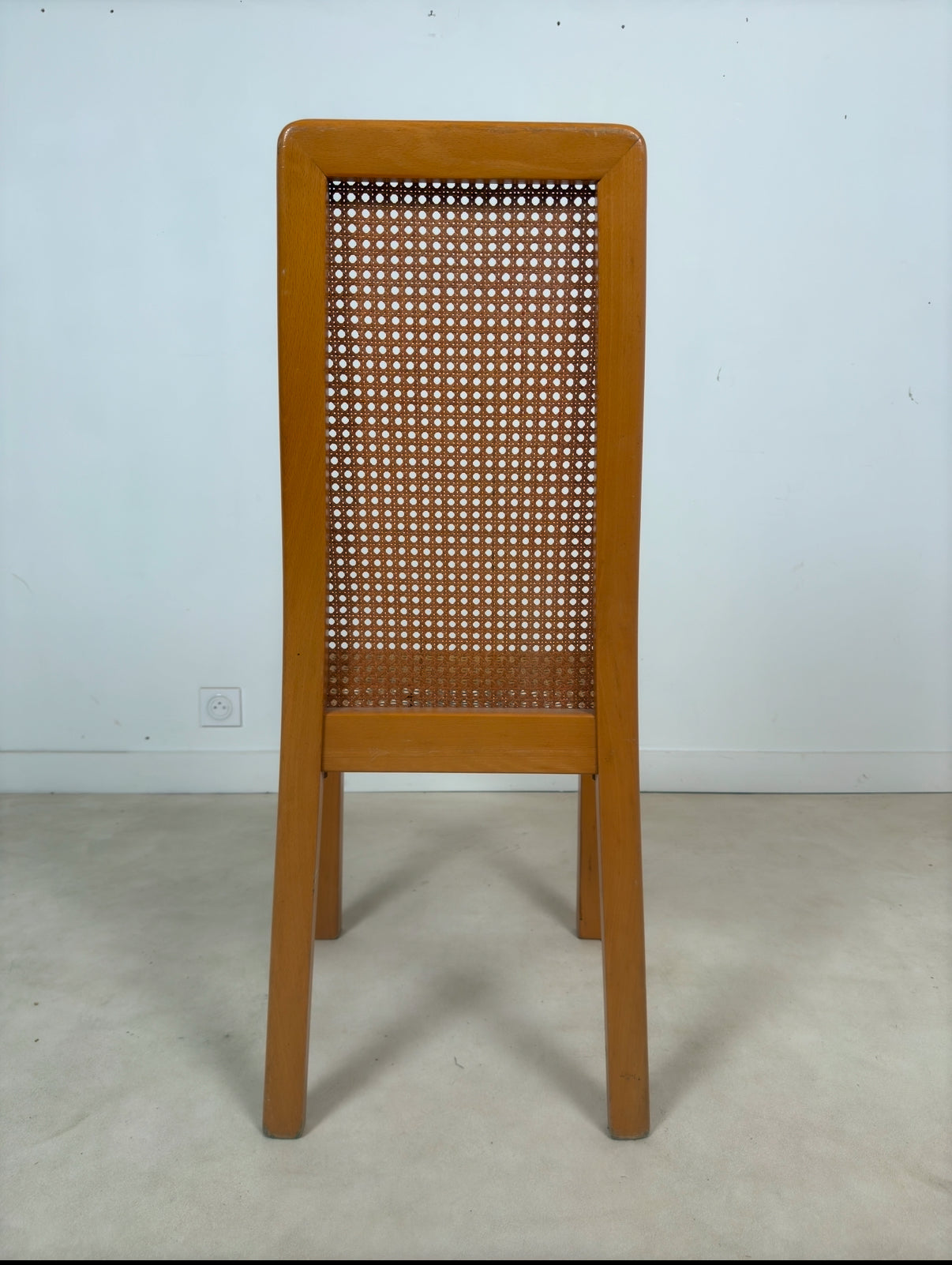 Ensemble de 6 chaises cannées italiennes