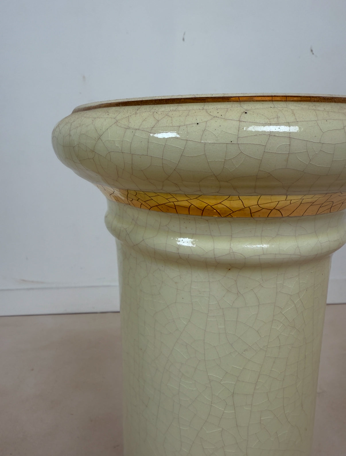 Sellette colonne vintage en céramique
