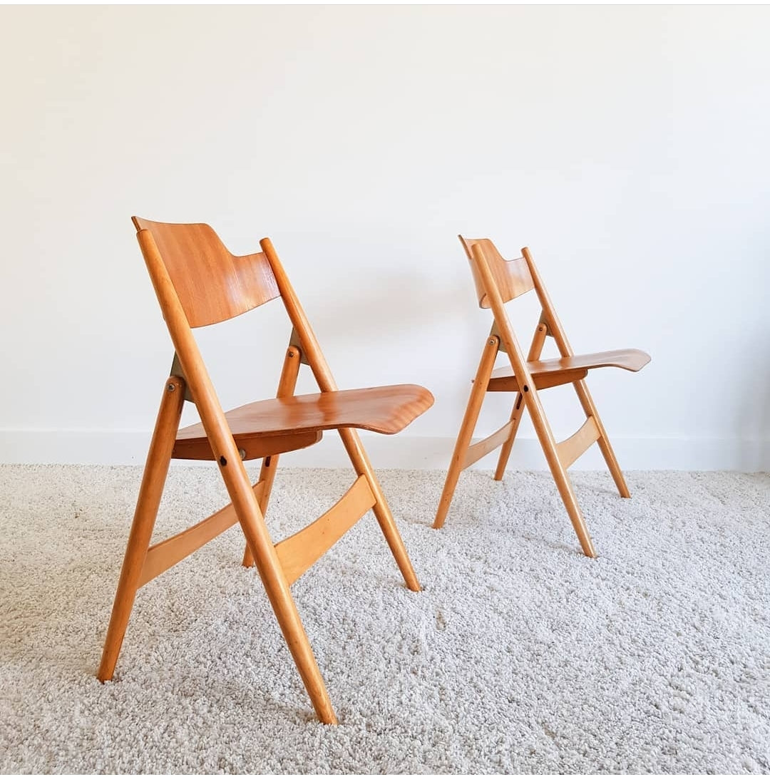 Ensemble de 7 chaises SE18 par Egon Eiermann