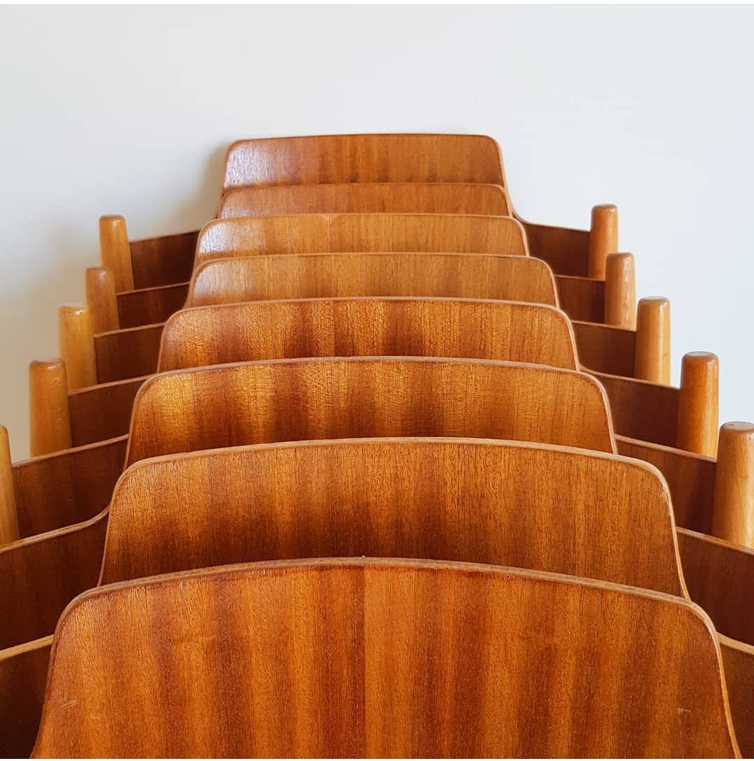 Ensemble de 7 chaises SE18 par Egon Eiermann