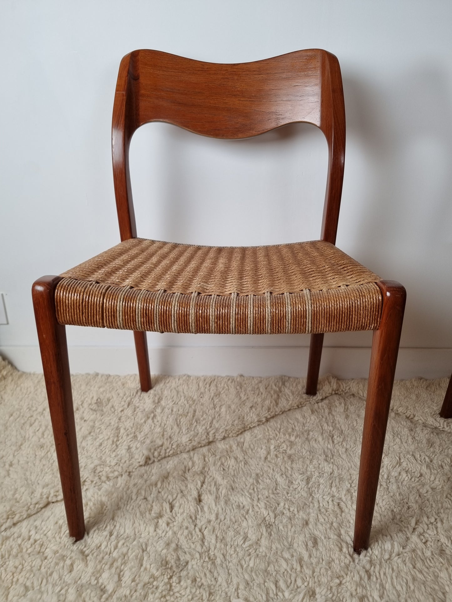 Ensemble de 4 chaises modèle 71 par Niels Otto Møller