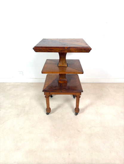 Table d’appoint anglaise sur roulettes