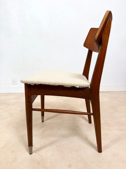 Ensemble de 4 chaises scandinaves en teck