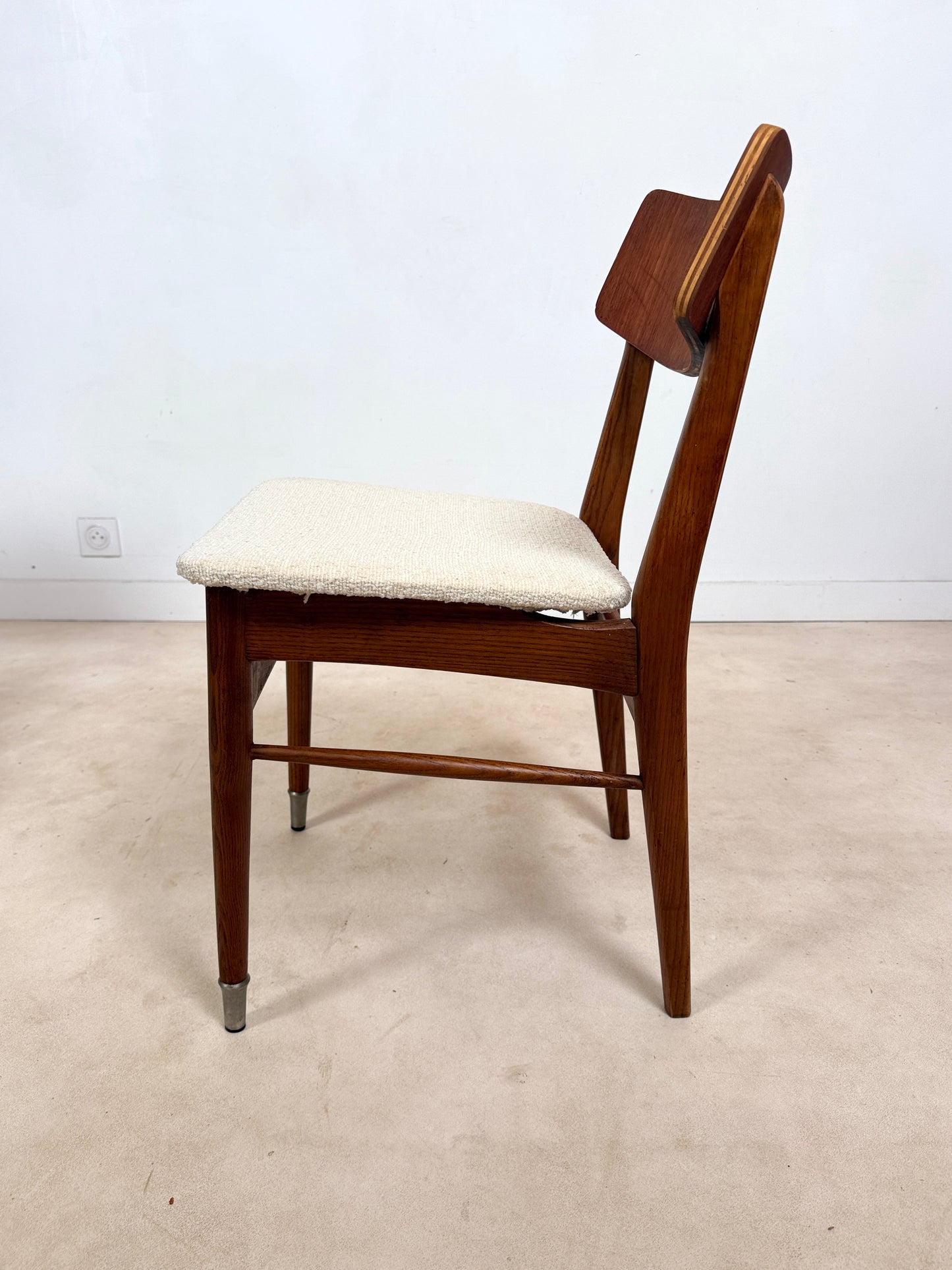 Ensemble de 4 chaises scandinaves en teck