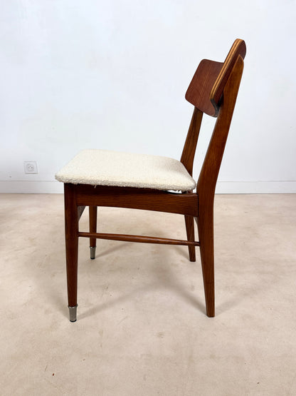 Ensemble de 4 chaises scandinaves en teck