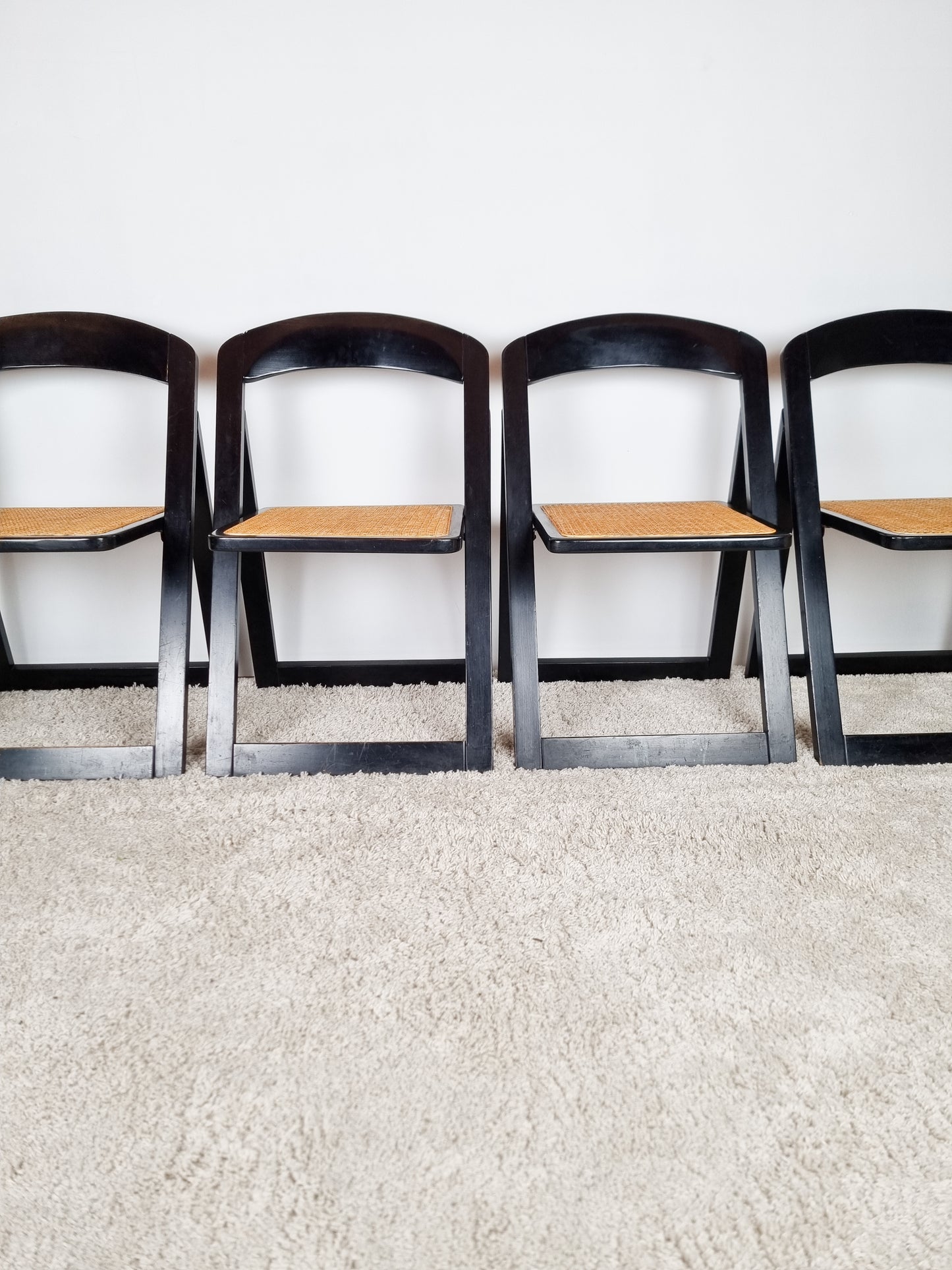 Ensemble de 7 chaises pliantes italiennes